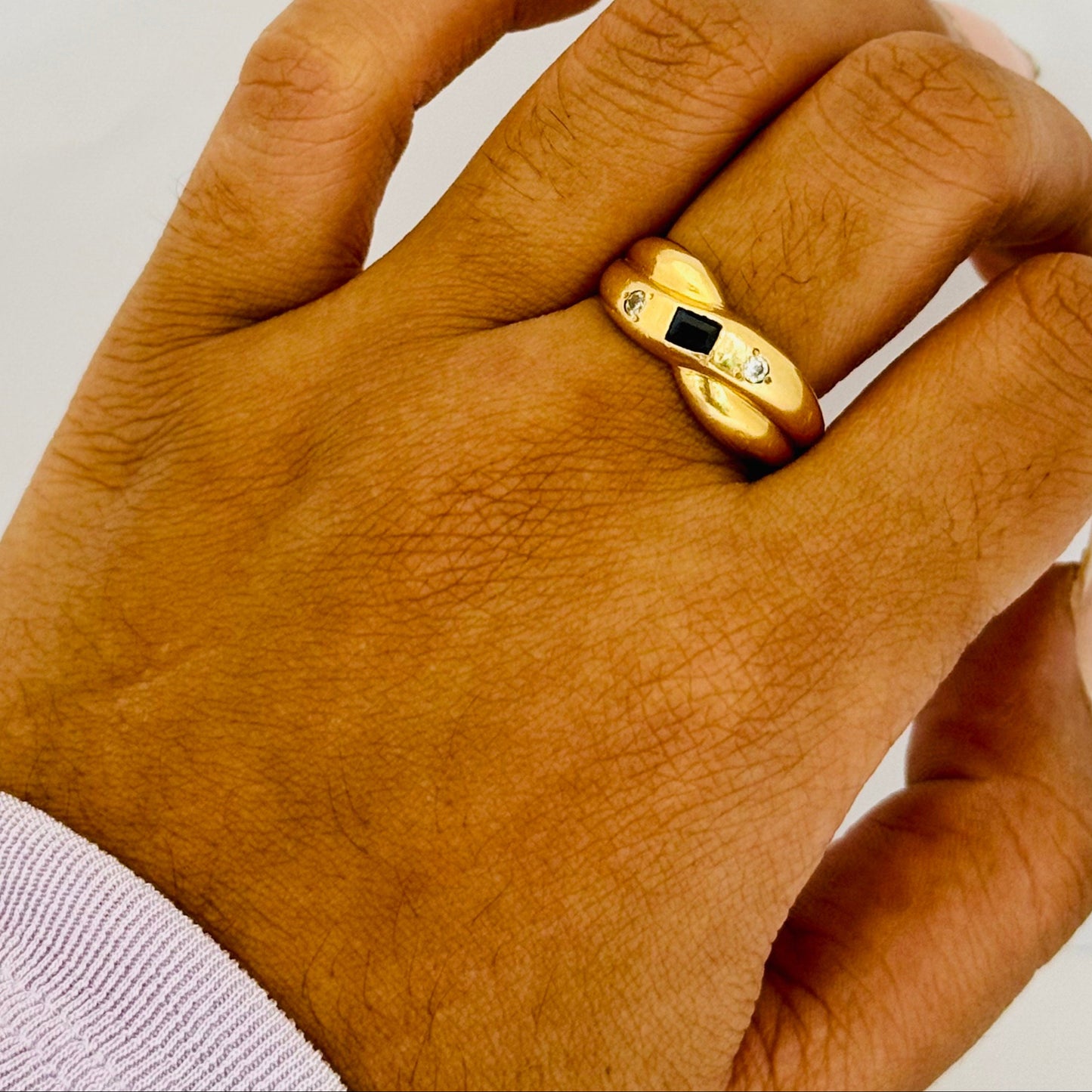 Bagues en or jaune 18K Taille-53