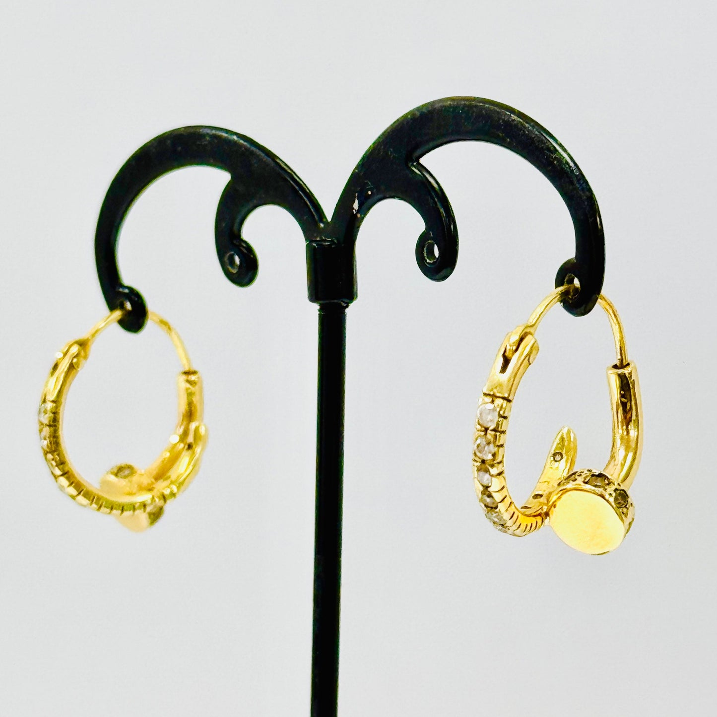 Créoles en or jaune 18K 7.82 Grs