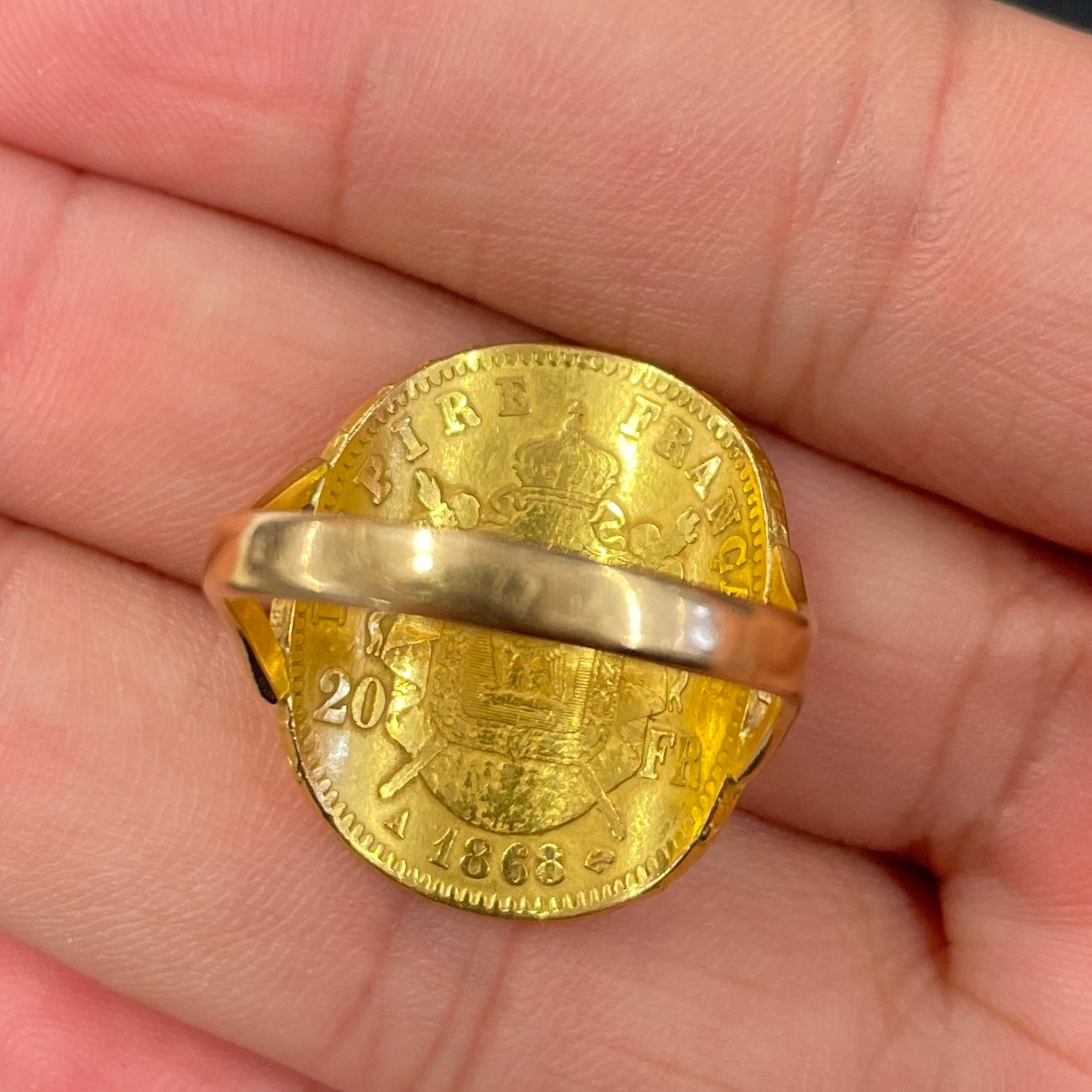 Bague en Or jaune 18K Taille-58