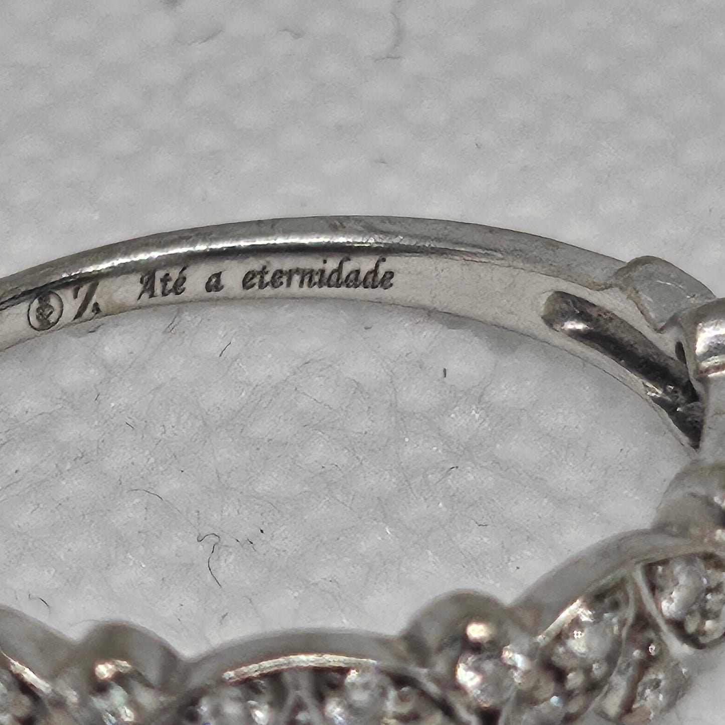 Bagues Or Gris avec 23 Diamants Taille - 50