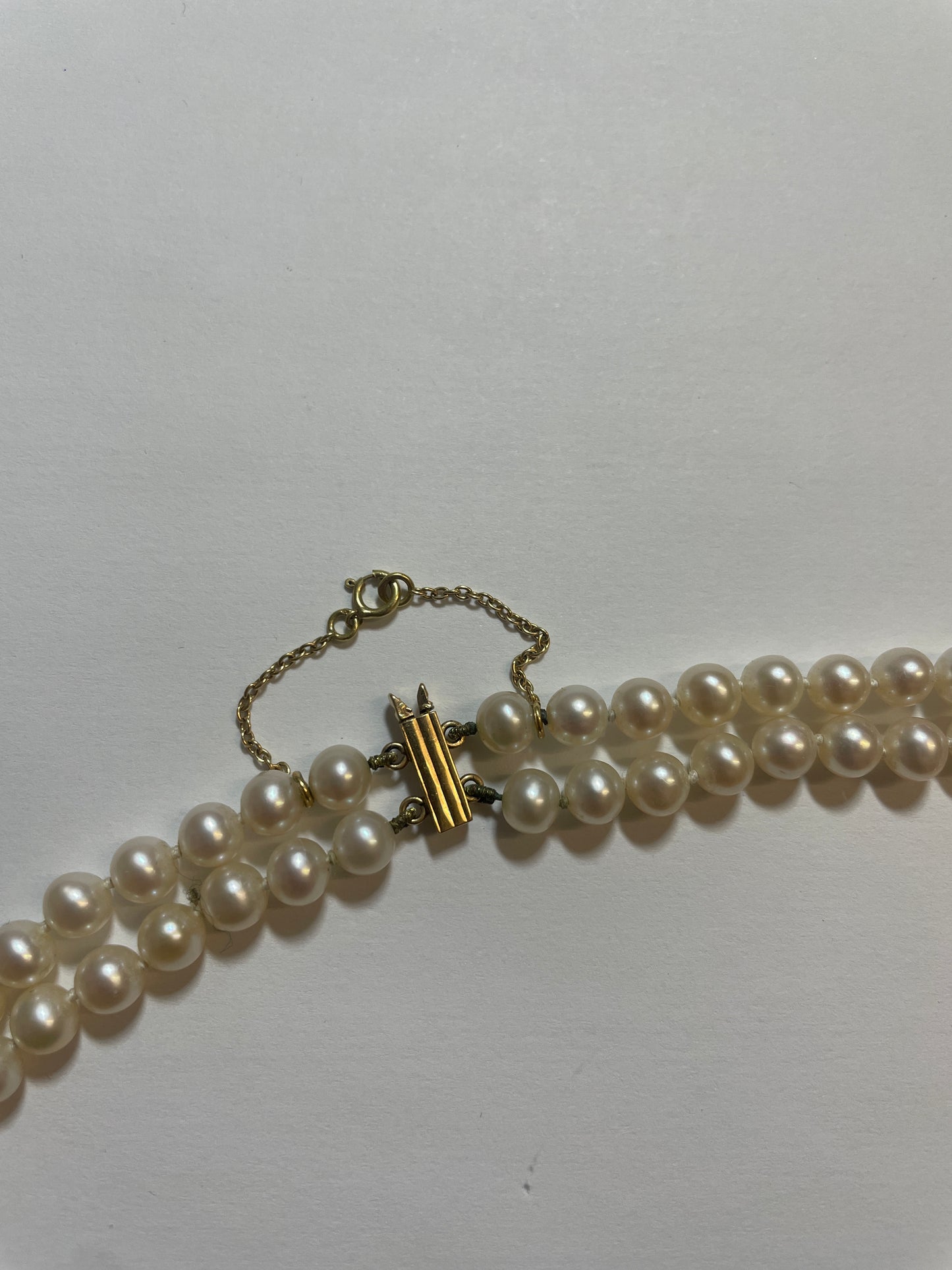Collier Matinée Or Jaune Perles 18K 49.83 Grs