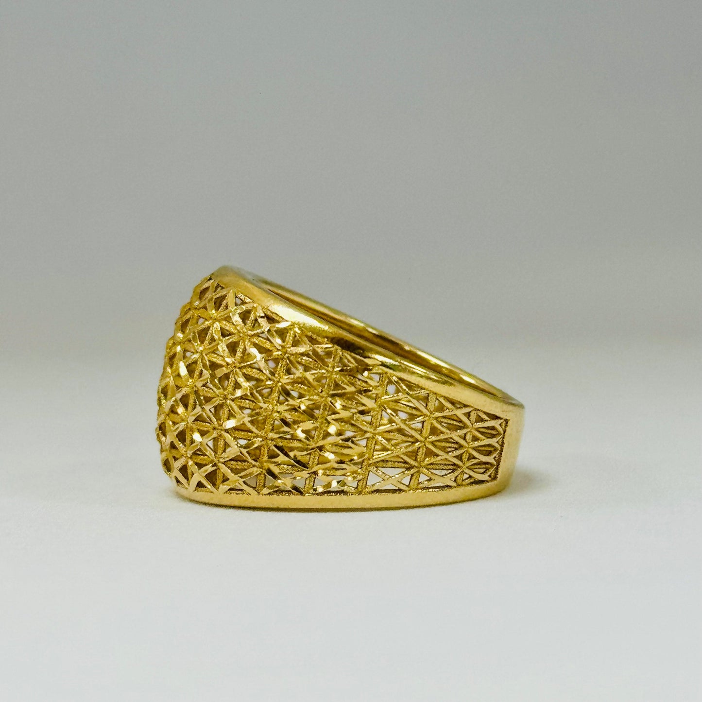 Bague Chevalière Or Jaune 18K Taille-54