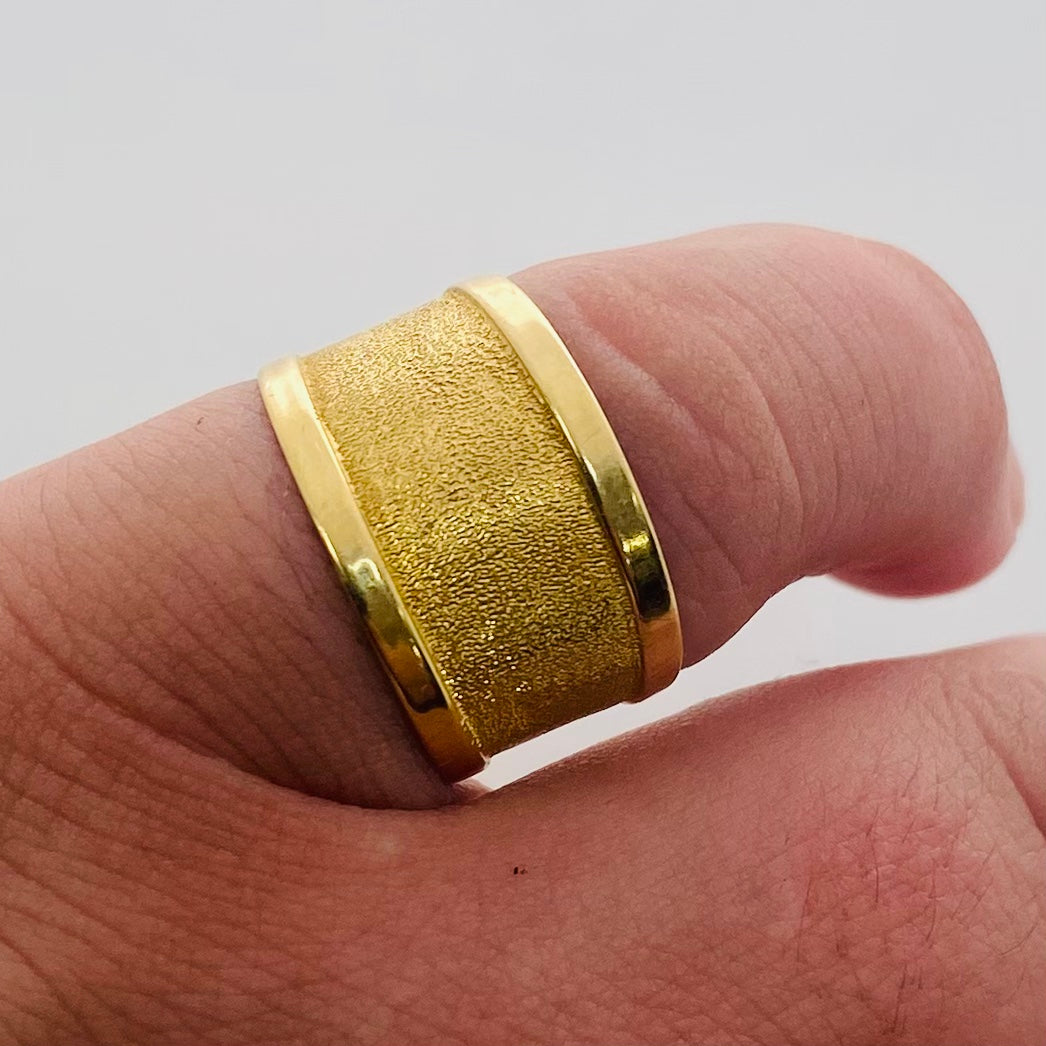 Bague Jonc en Or Jaune 18 carats Taille 55