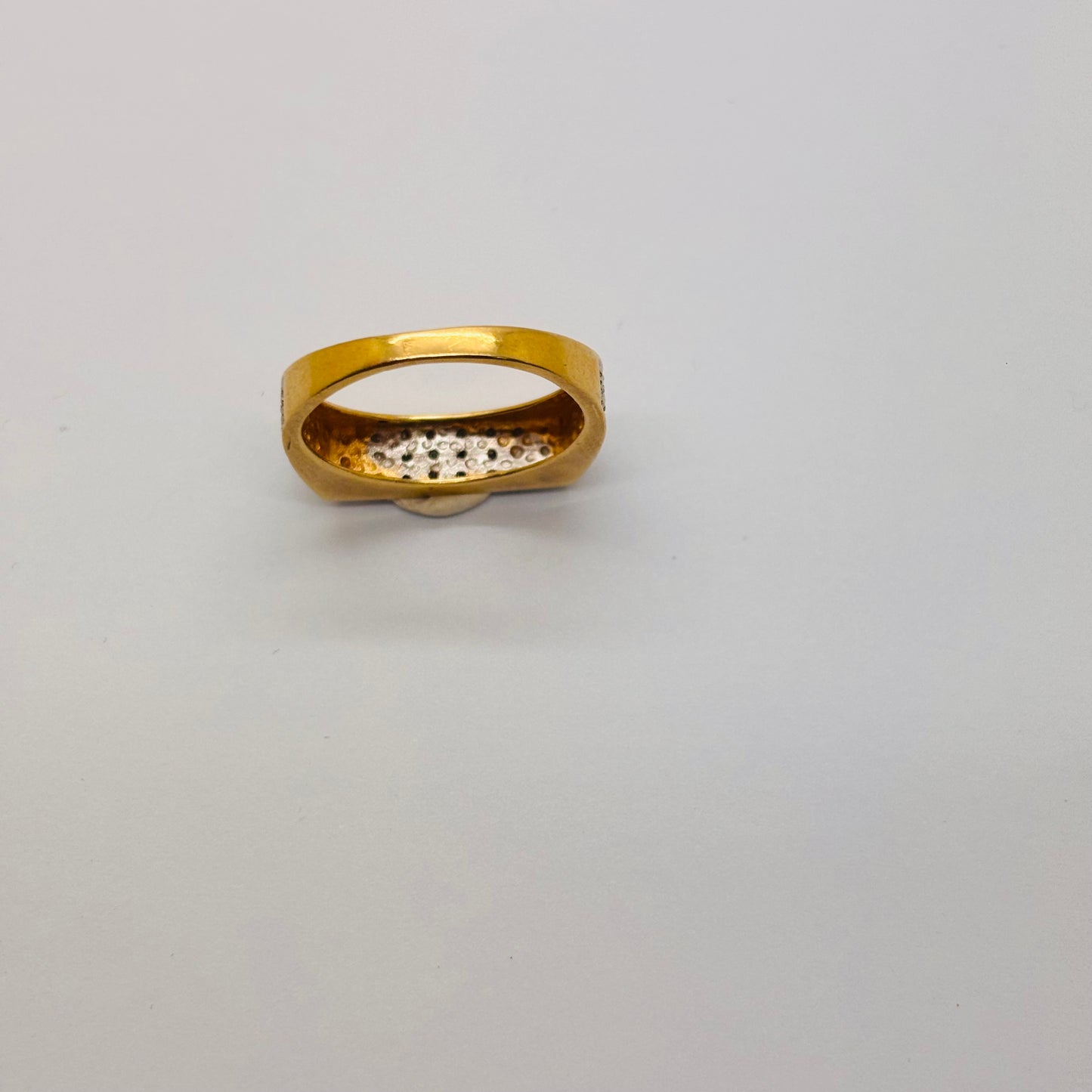 Bague Tank en Or Blanc et or blanc 18K Taille-51