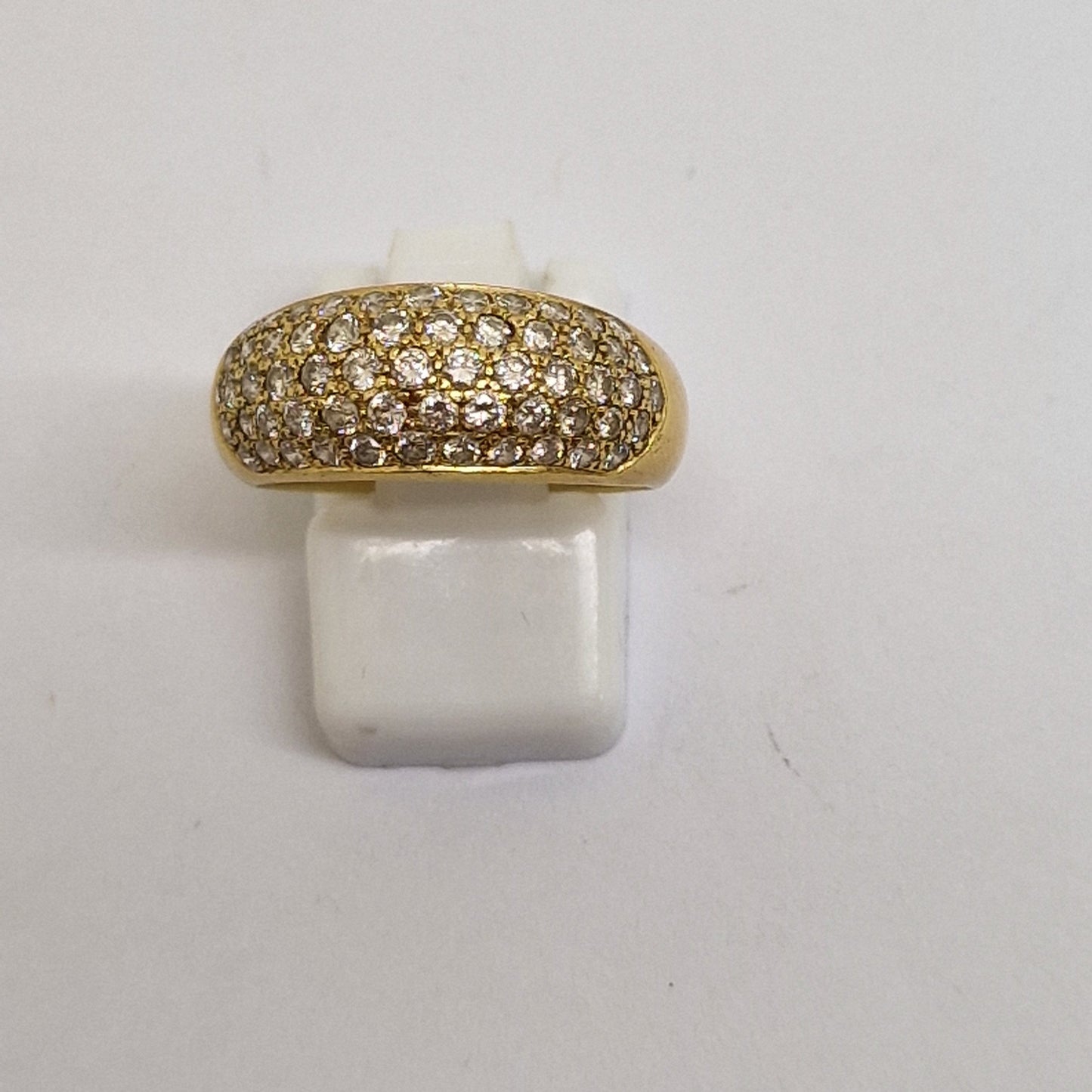 Bagues en Or Jaune avec Diamants 18 carats Taille-55