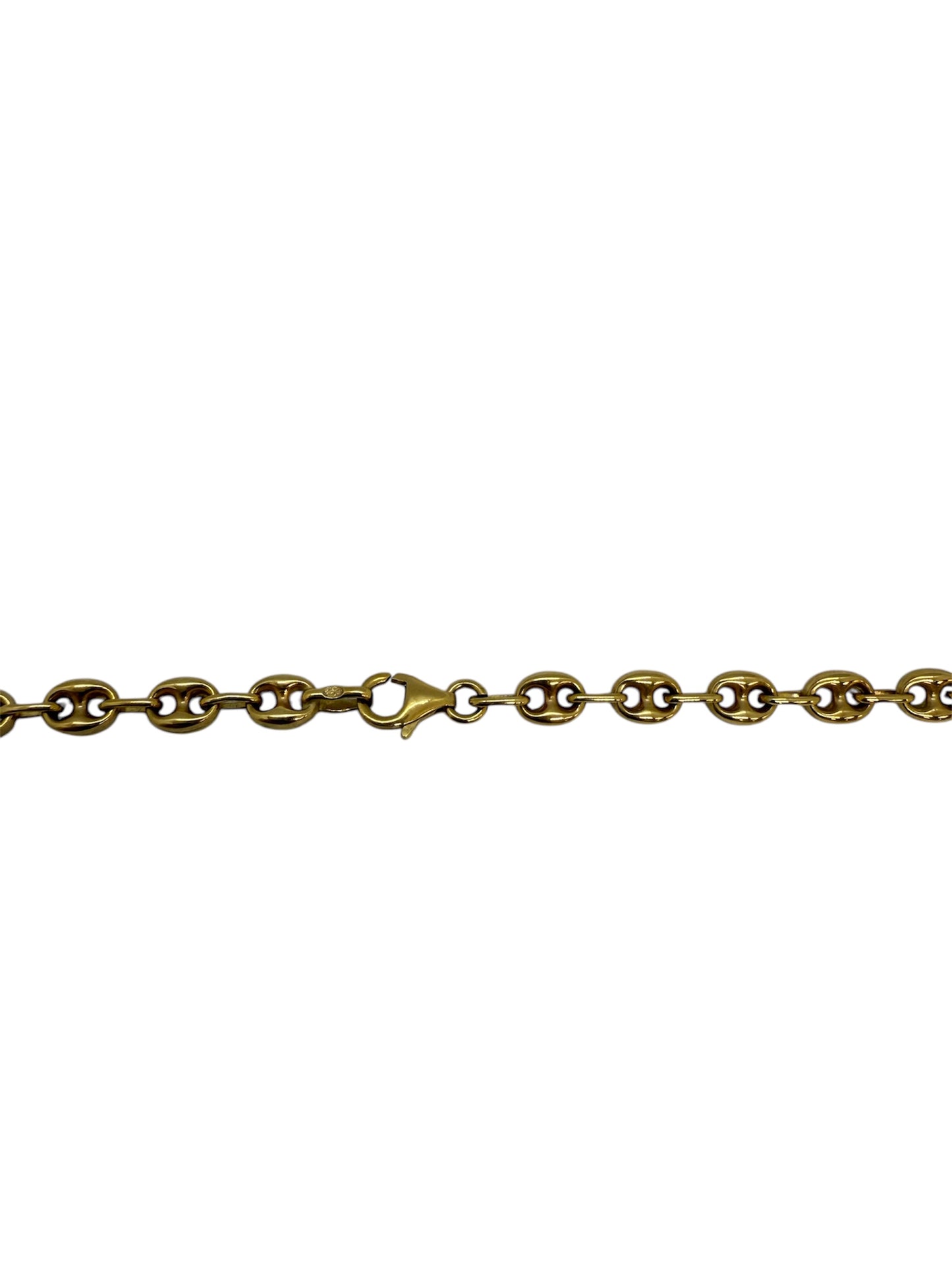Collier Grain de Café Or Jaune 18K Lg 42cm