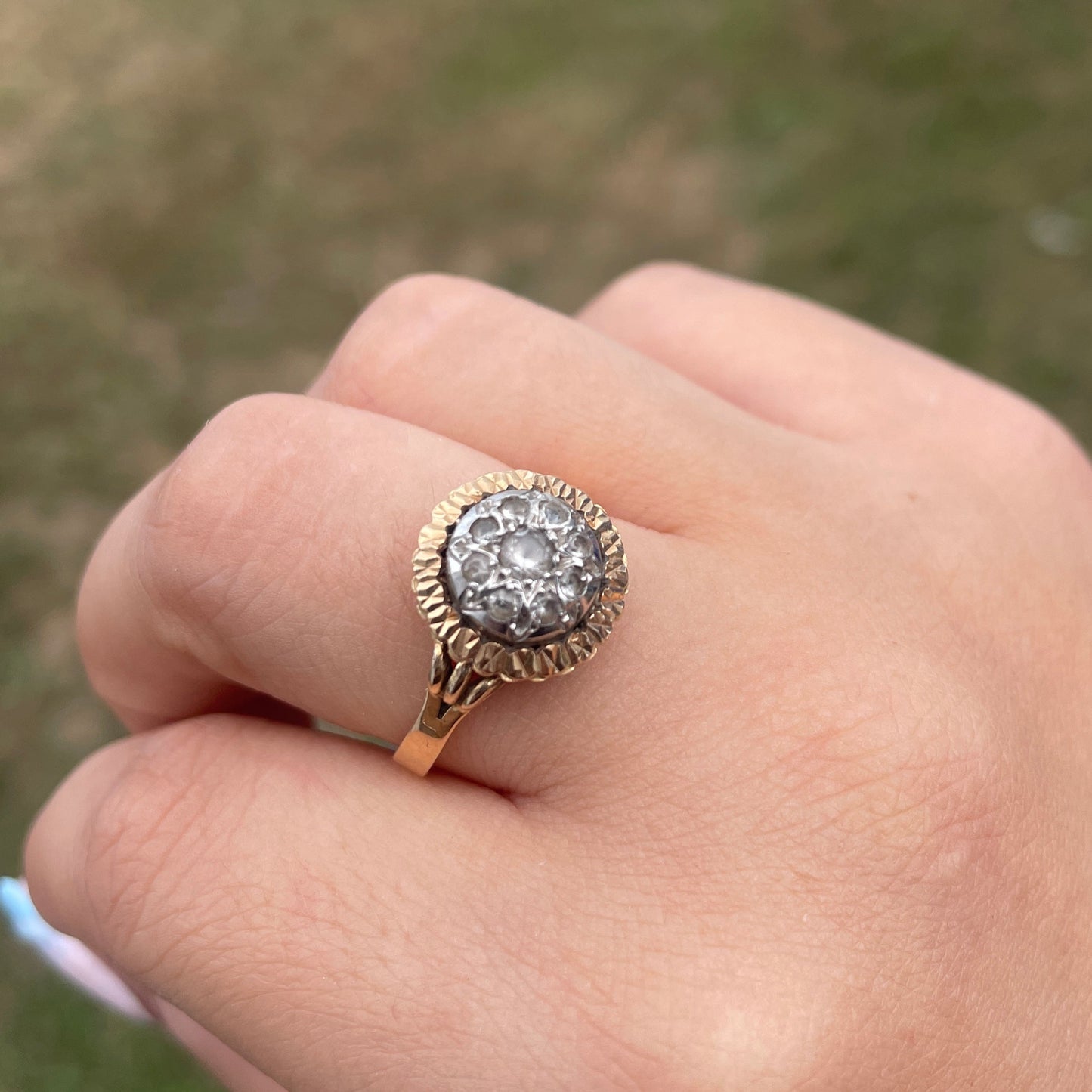 Bague Ancienne en Or 18K Taille-56