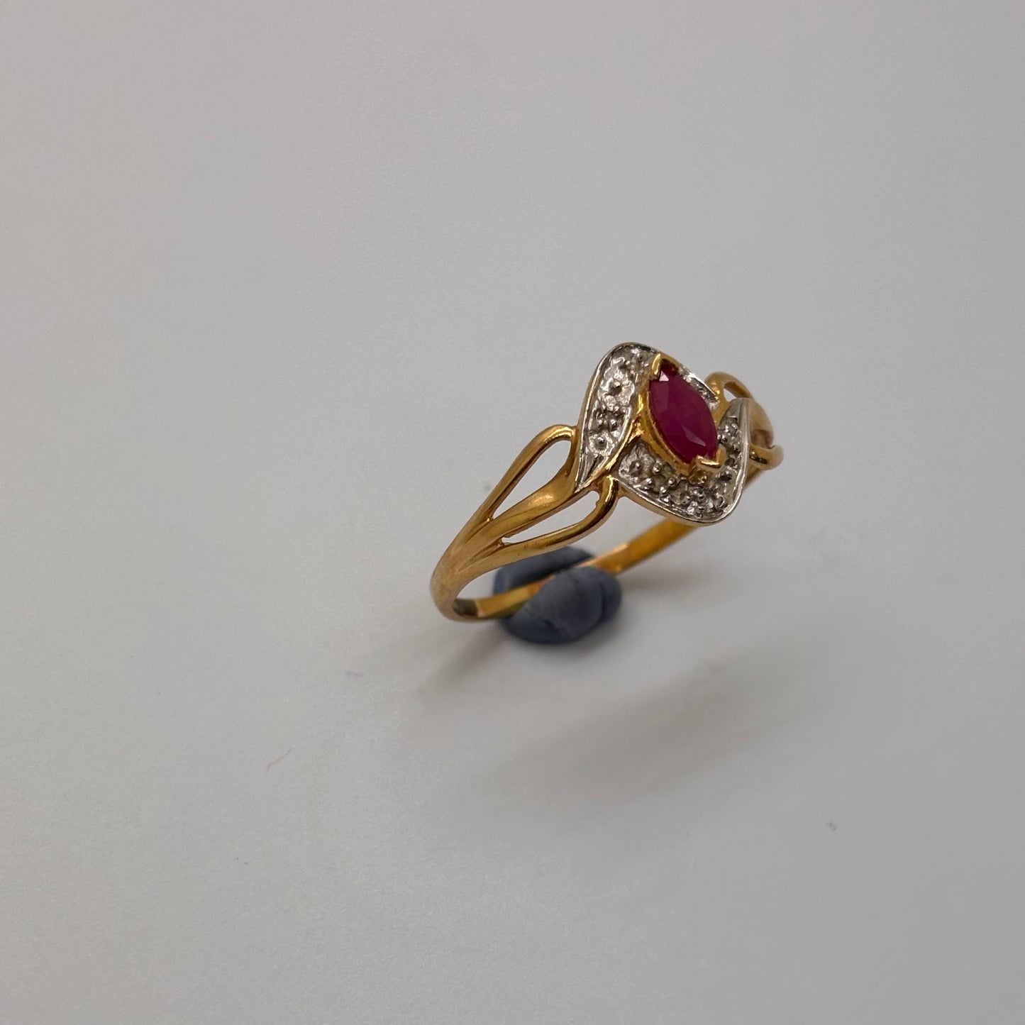 Bague en or jaune et blanc 18K Taille-62