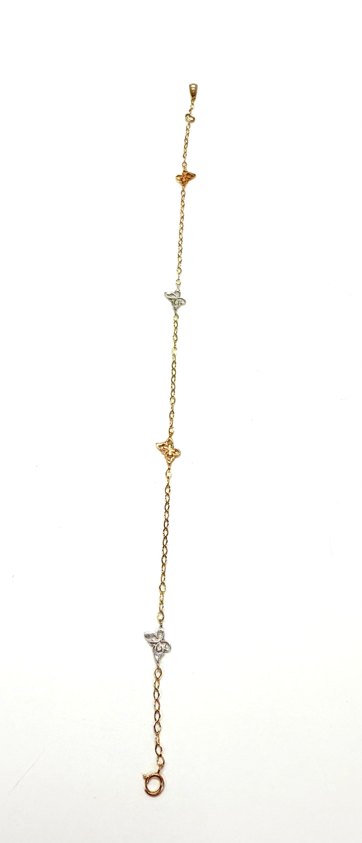 Bracelet chaîne de cheville en or 18k 2.43 Grs