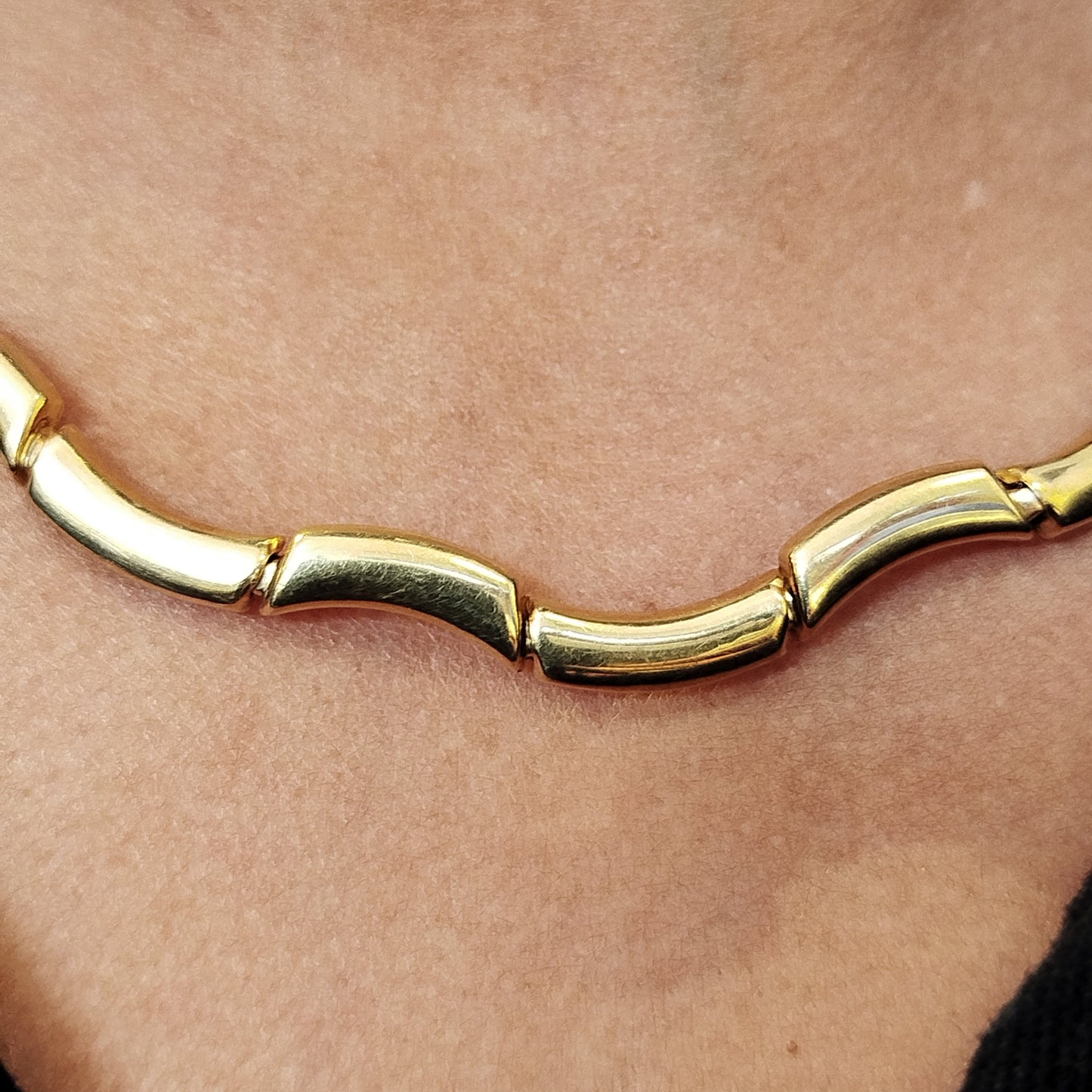 Collier Ras du Cou Or Jaune 18K - 23,90g