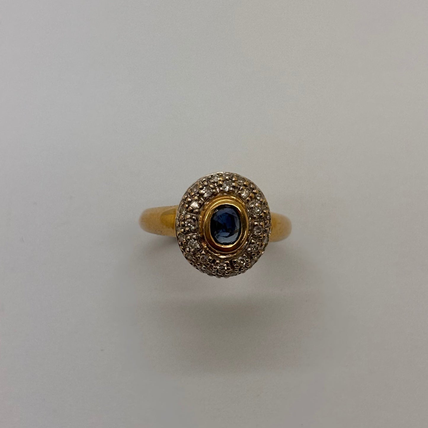 Bague en or jaune 18K Taille-55