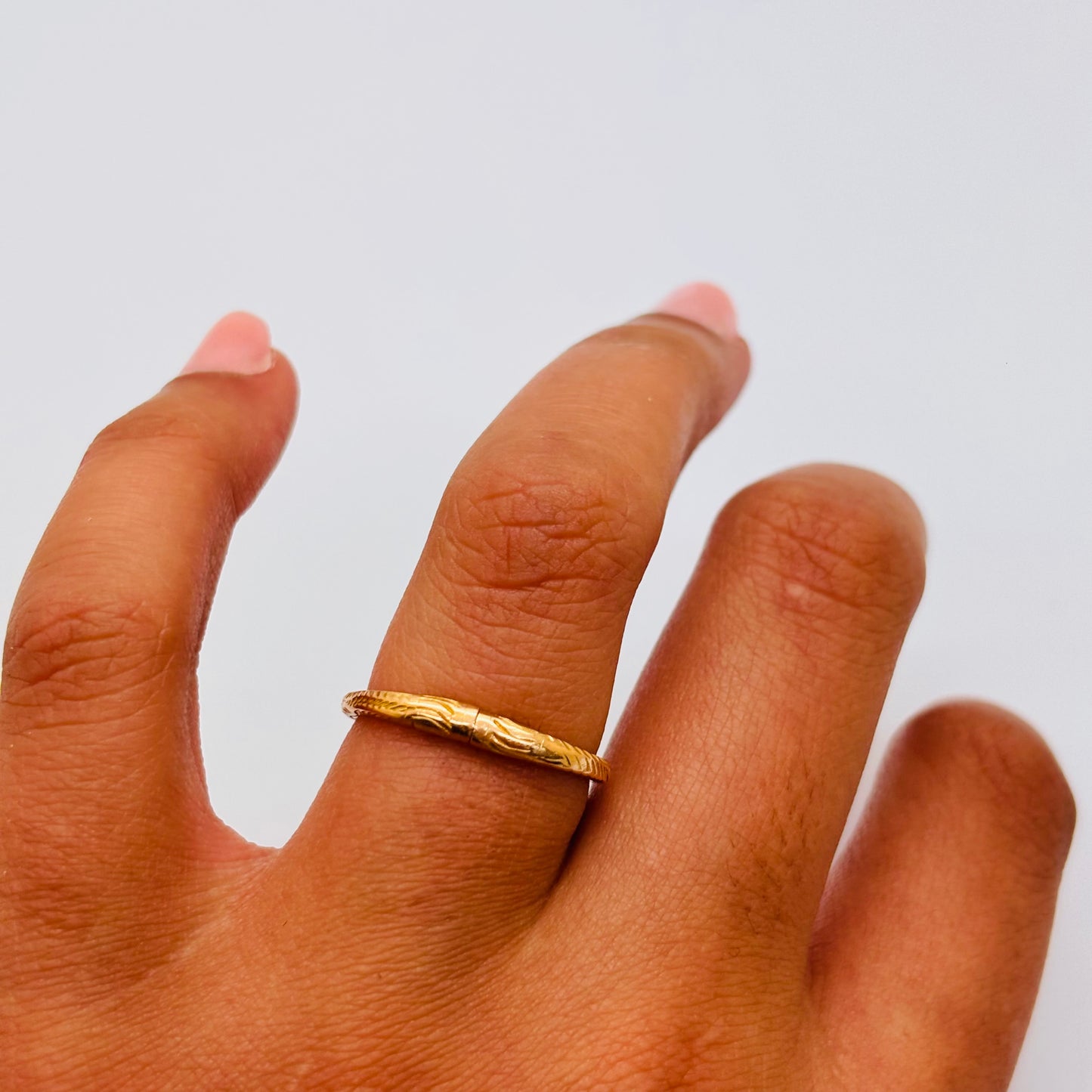 Bague jonc en or jaune 18 carats, Taille -52
