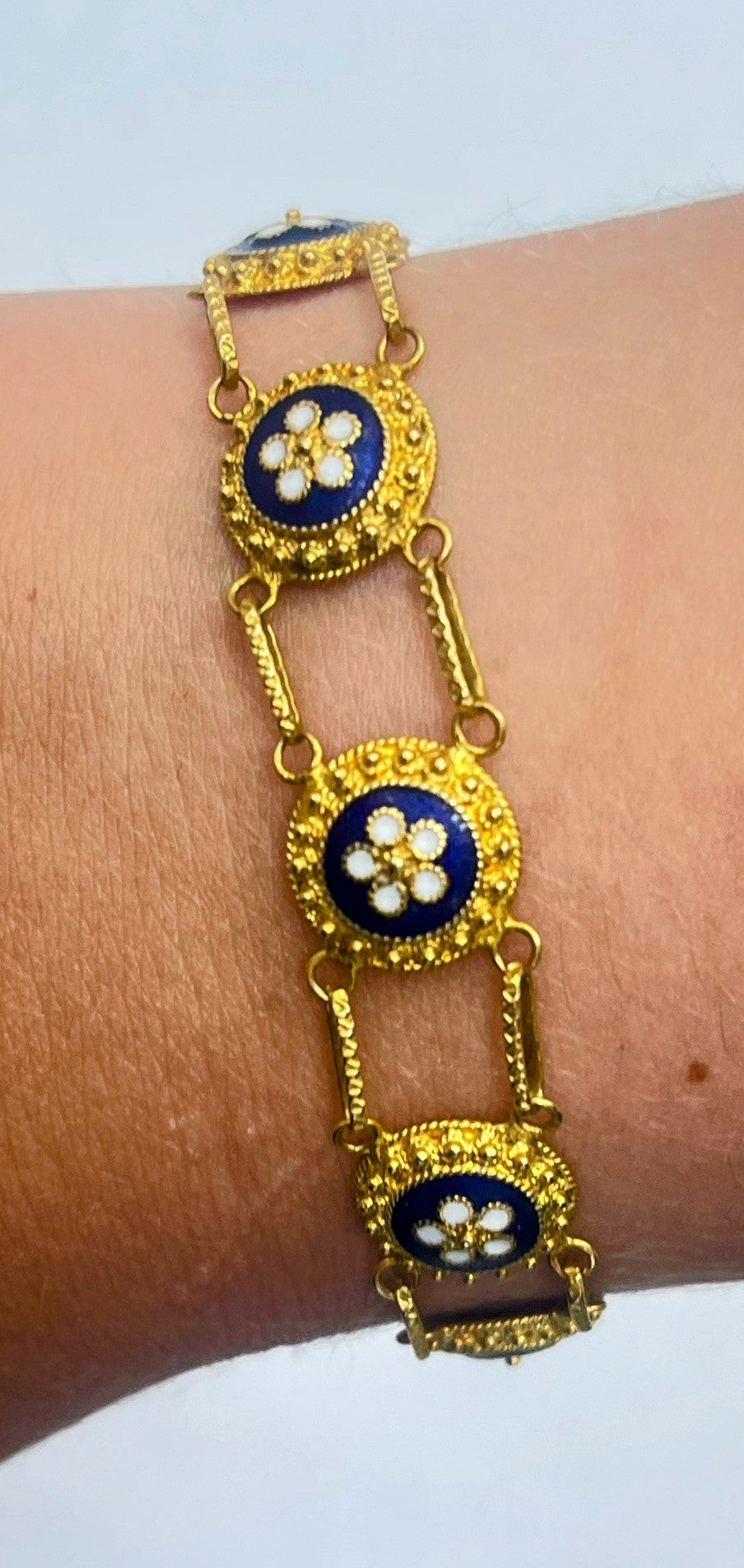 Bracelet Fantaisie en Or Jaune 20K 12.72 Grs