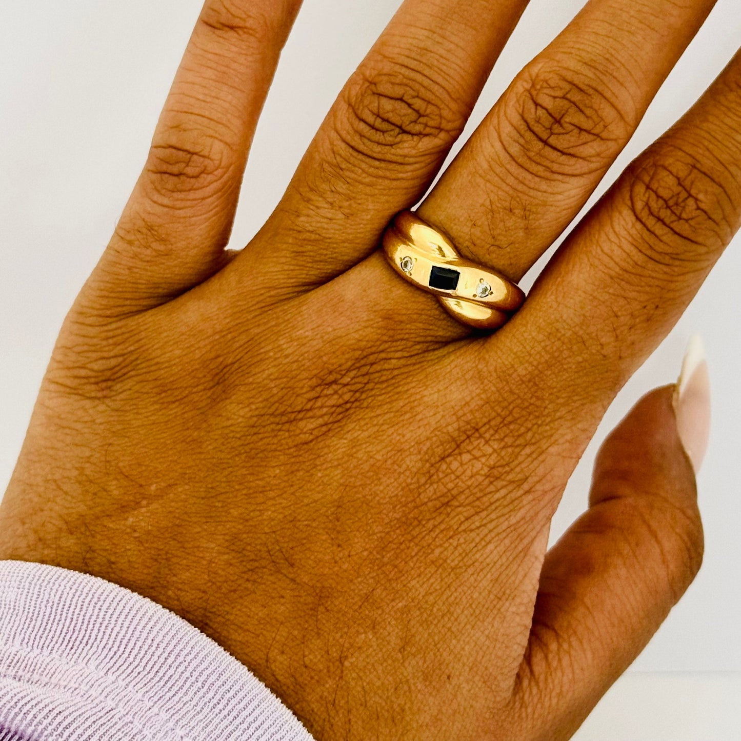 Bagues en or jaune 18K Taille-53