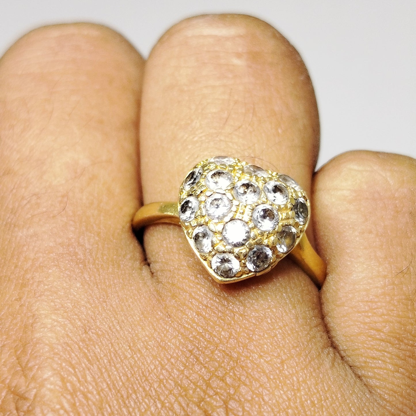 Bague en Or Jaune 18K Taille-56