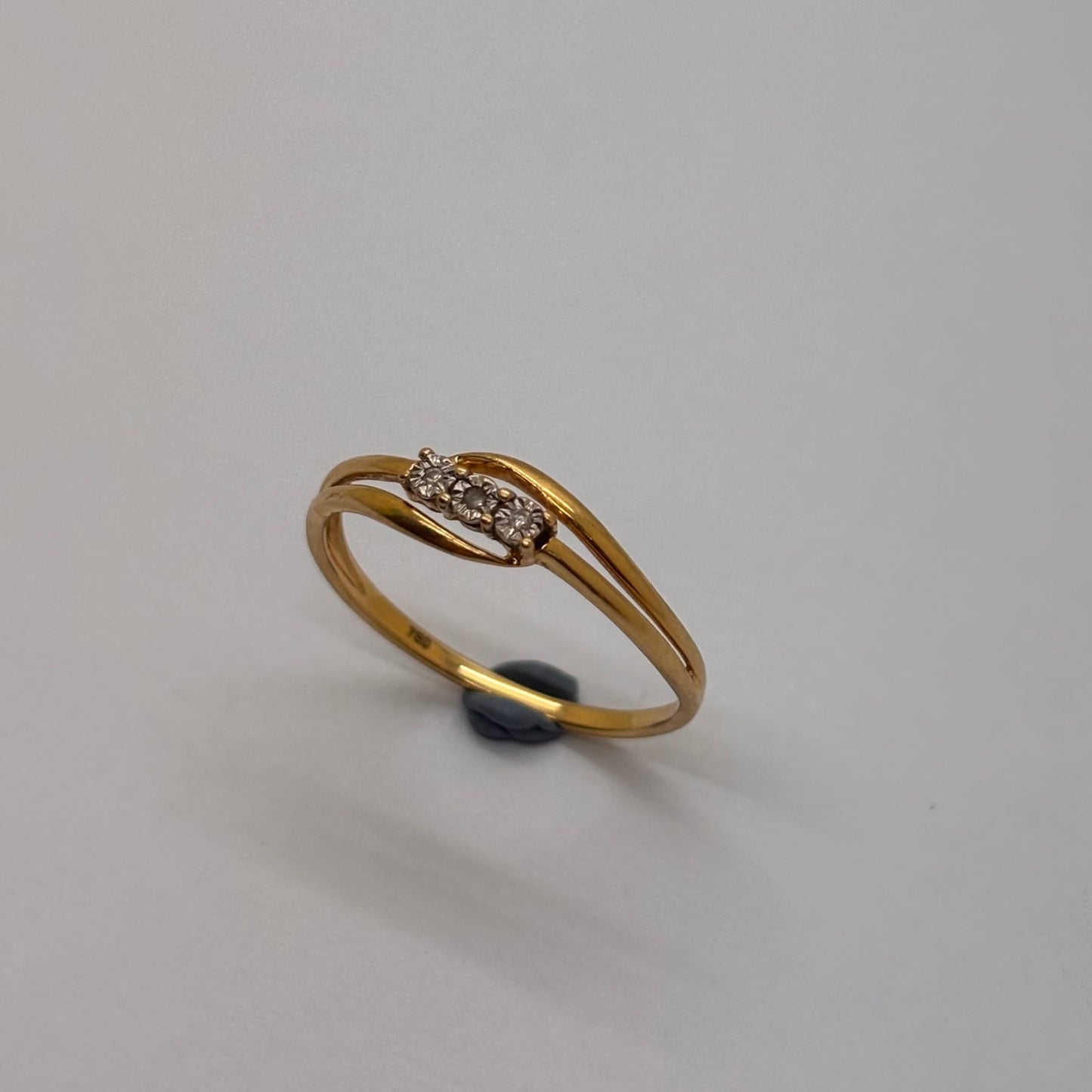 Bague en or jaune - Taille 54