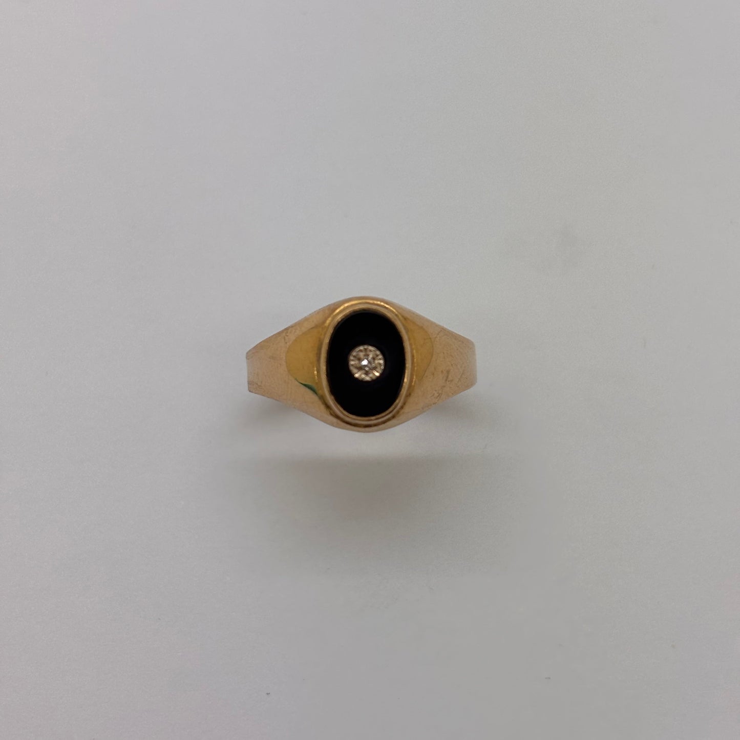 Chevalière en Or Jaune 18K Taille-53