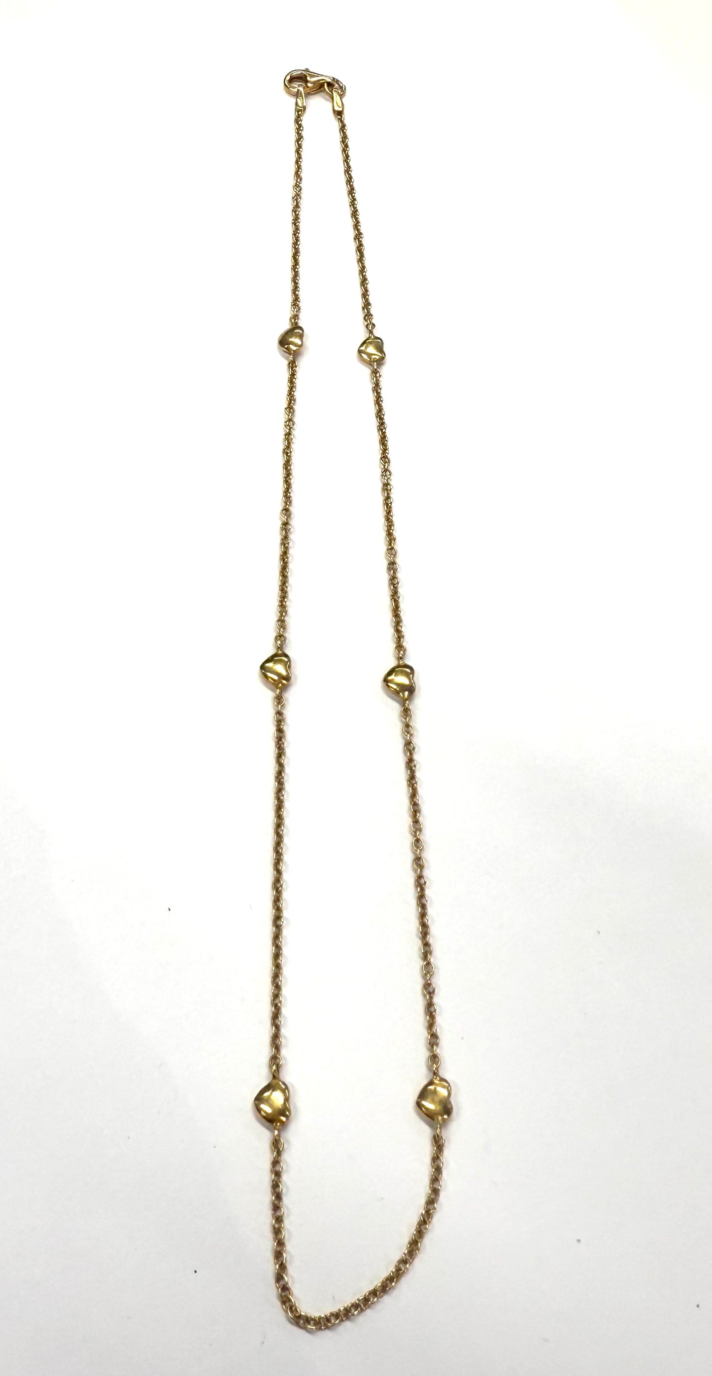 Collier Ras du Cou Coeur Or Jaune 18k 6.40 Grs