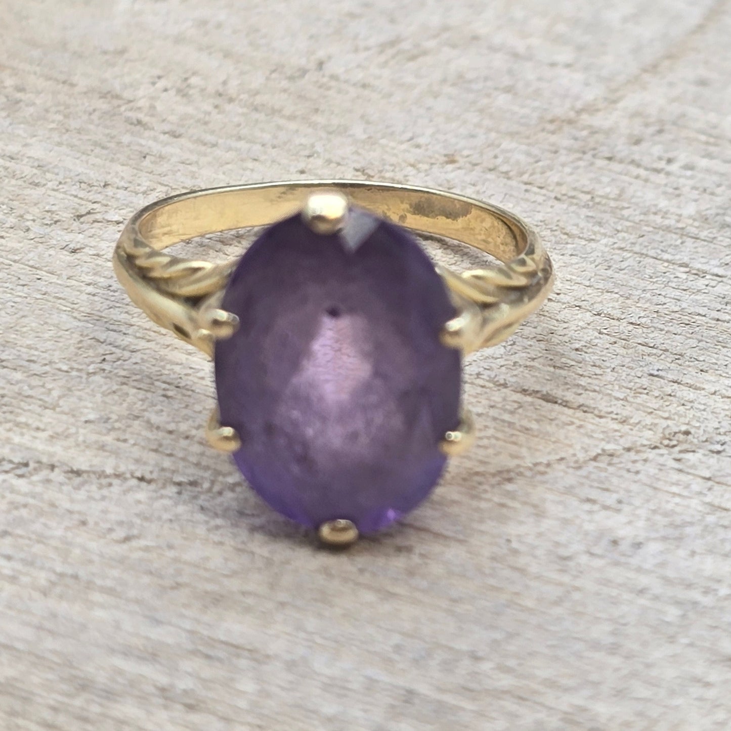Bagues Empierrée en Or Jaune 18K - T 52