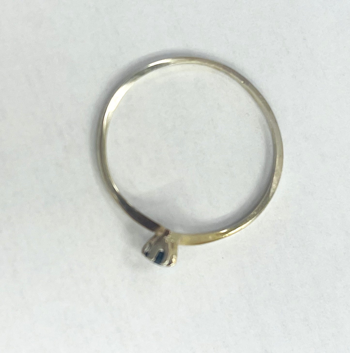 Baguette en Or Blanc 18K Taille-57