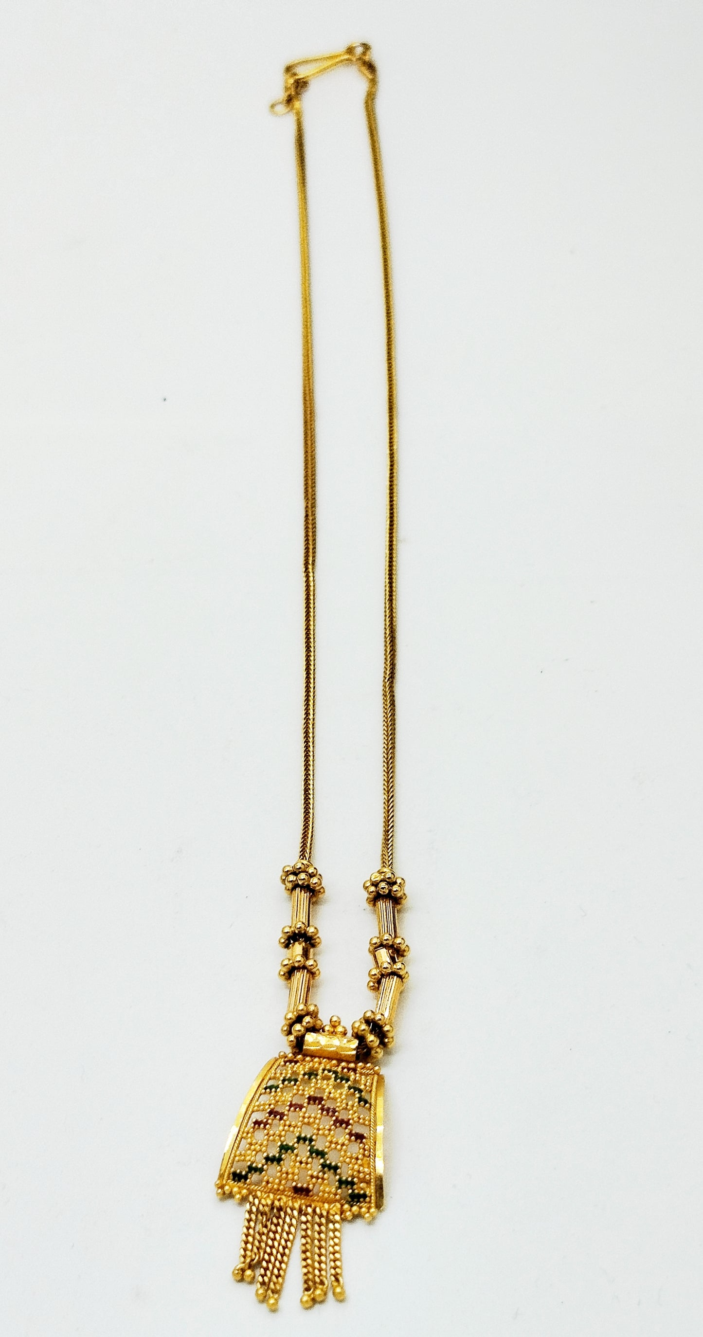 Collier Princesse Fantaisie en Or Jaune 22 carats 12.73 Grs