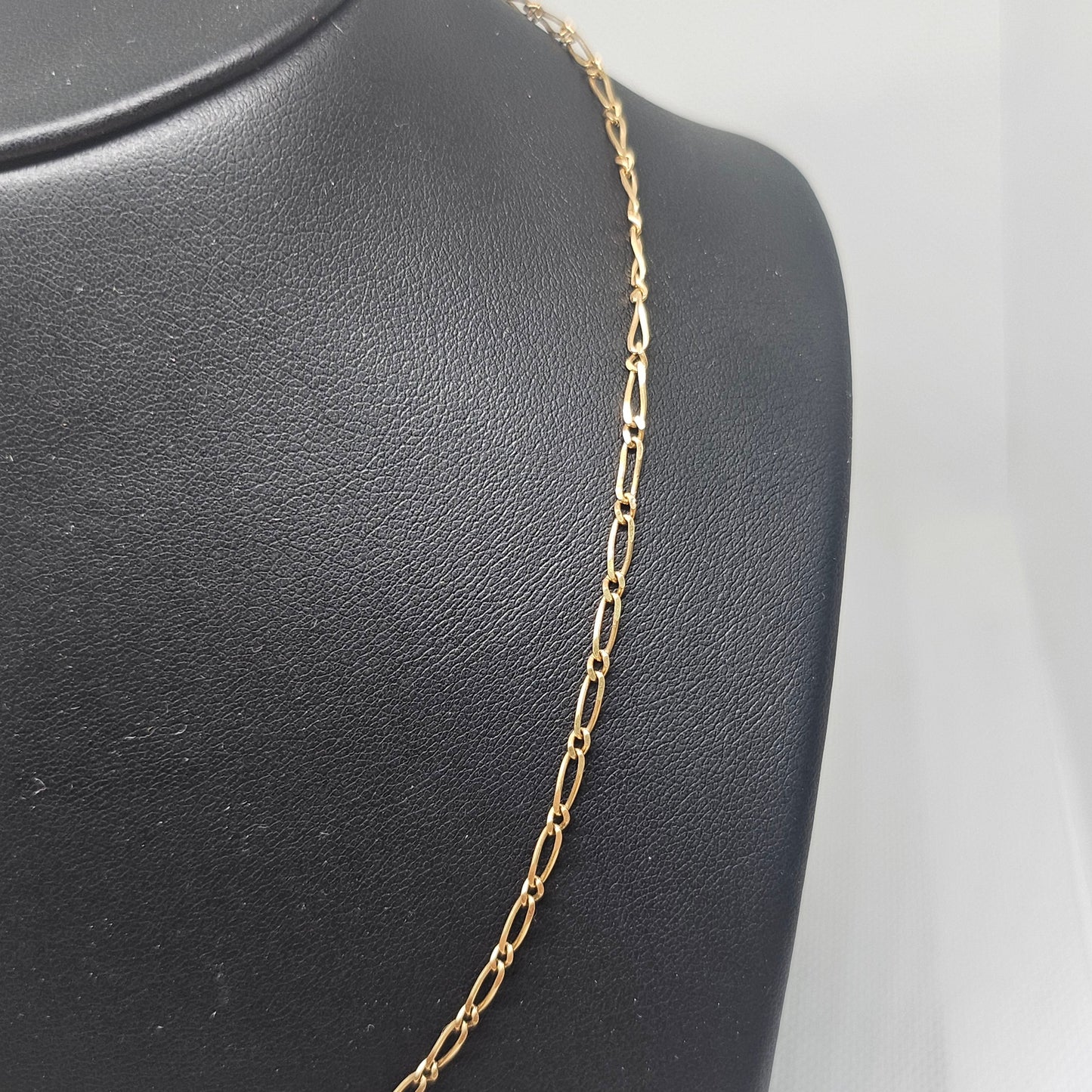 Collier en Or Jaune 18 Carats, Maille Cheval Torsadée Longueur -45