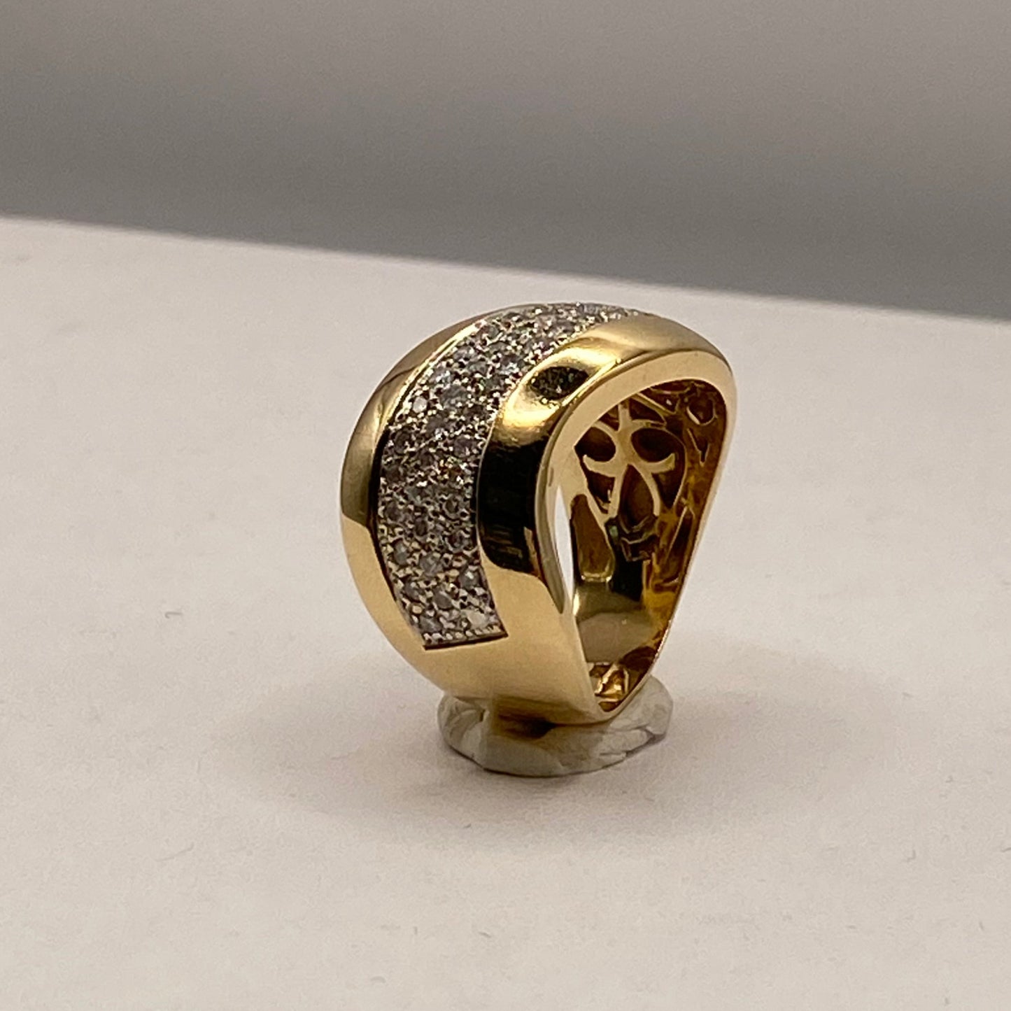 Bague en Or Jaune 18K Taille-57/58