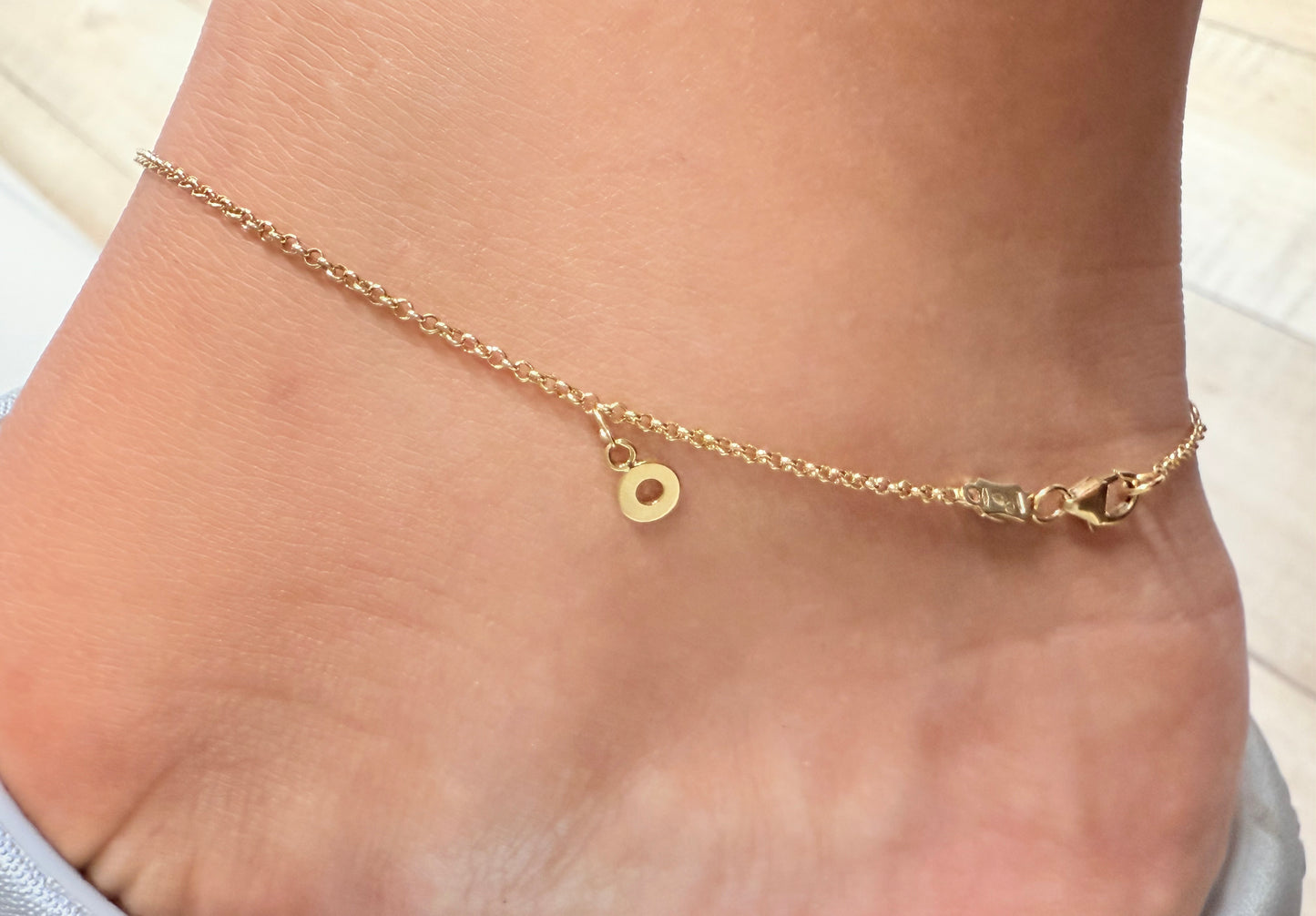 Bracelet Chaîne de cheville en Or Jaune 18k