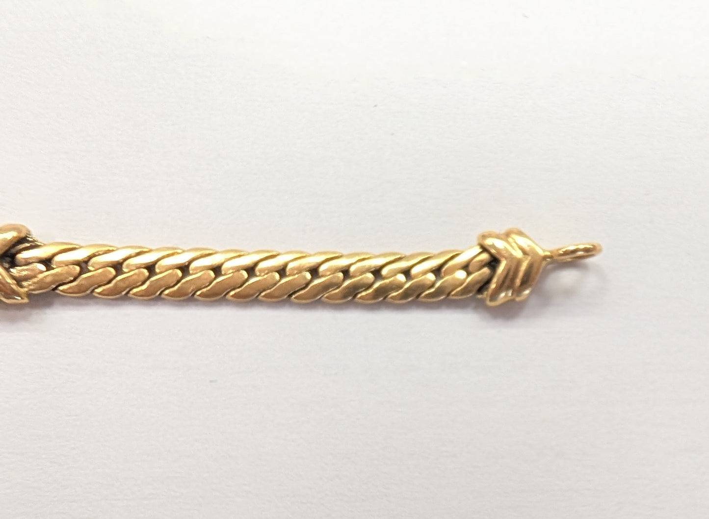 Bracelet Maillon Anglaise en Or Jaune 18K 8.27 Grs