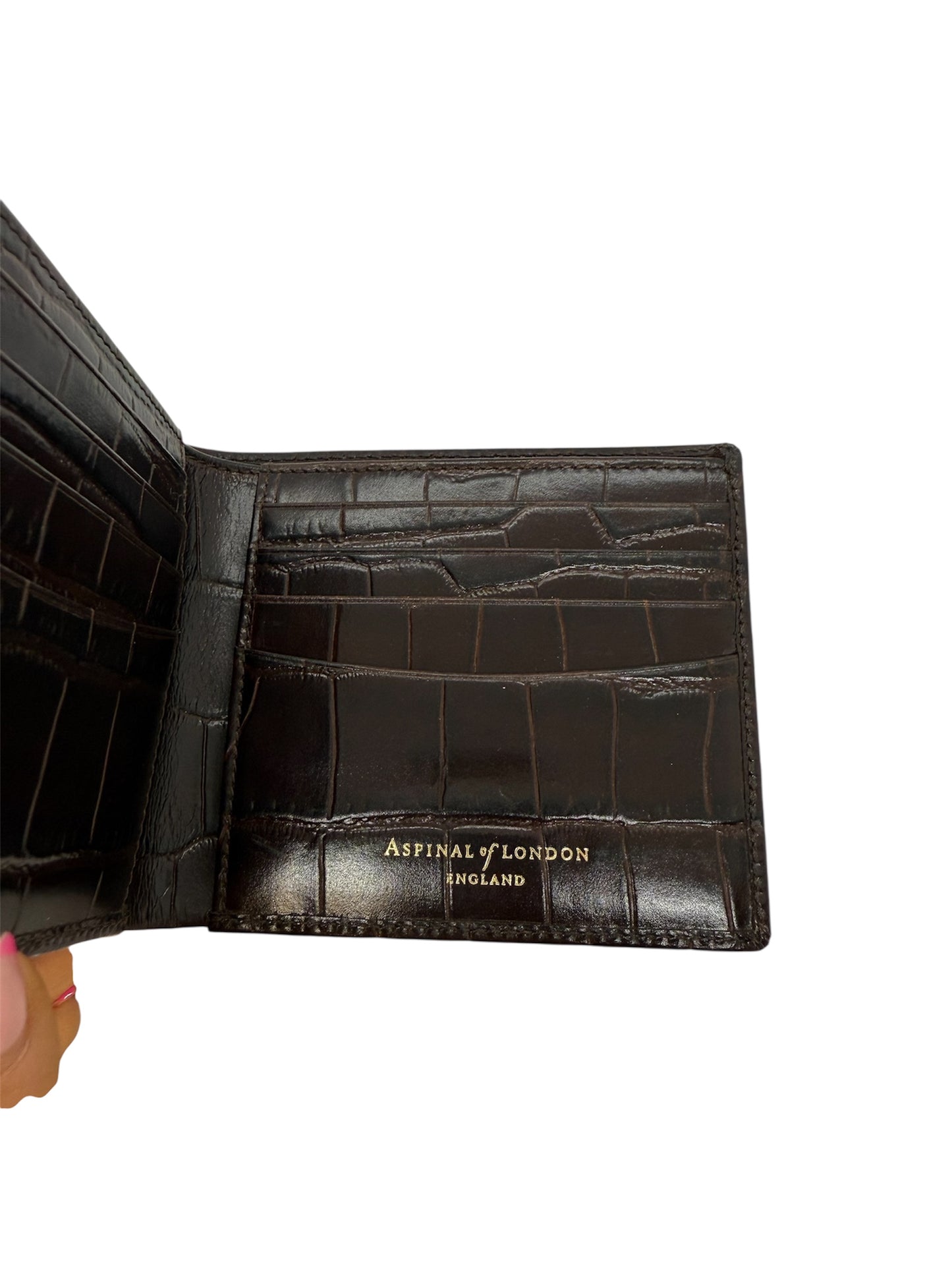 Portefeuille Aspinal of London en cuir en Très Bon Etat