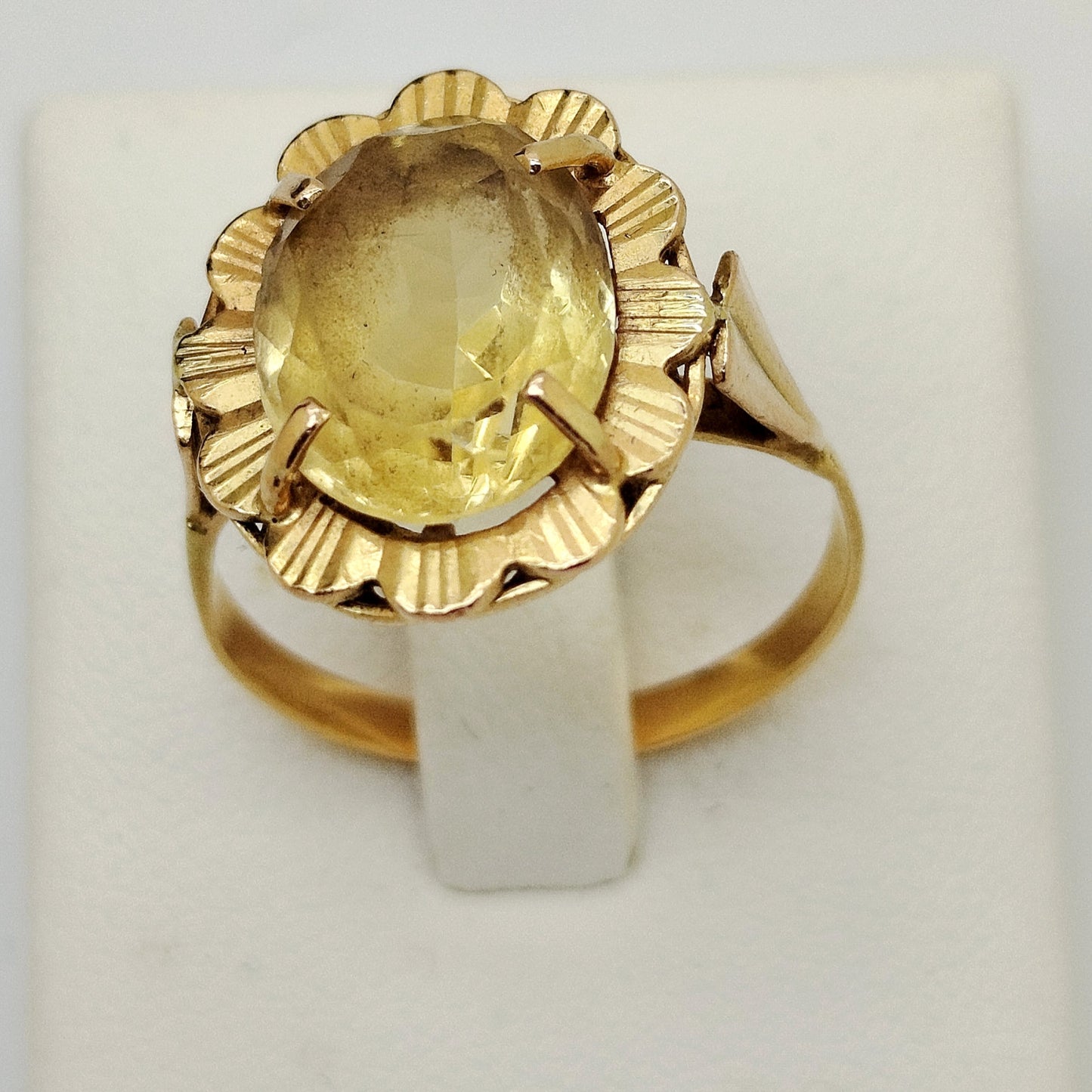 Bague en Or Jaune 18K - Taille 57