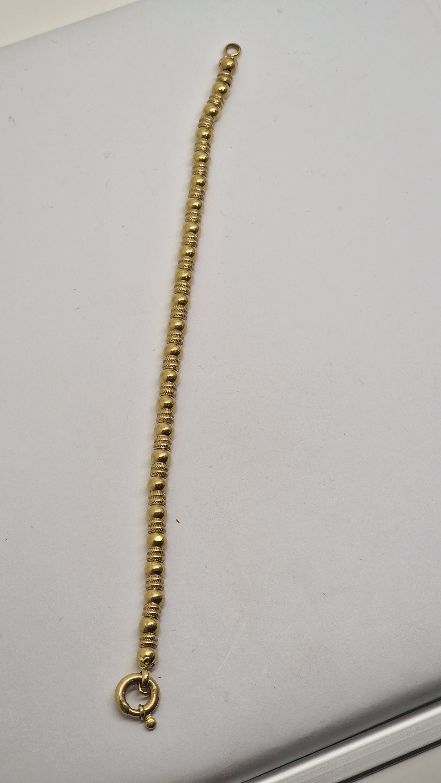 Bracelet Maillon Fantaisie Or Jaune 18 Carats 19cm