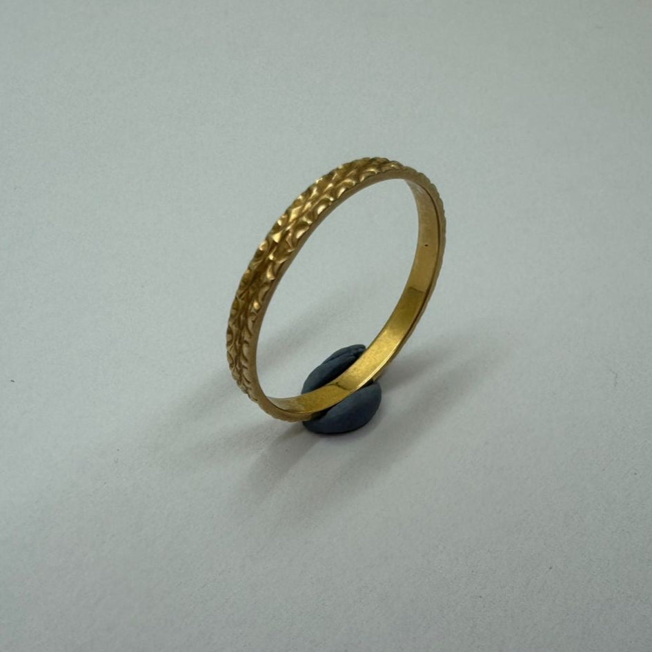 Alliance en Or Jaune 18K Taille-50