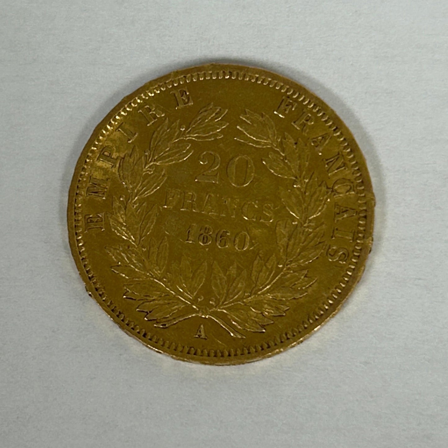 20 Francs Napoléon 1860 en Or Jaune 18K - 6.44g