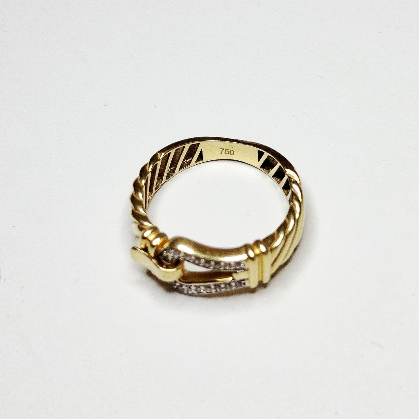 Bague en Or Jaune 18K Taille-56