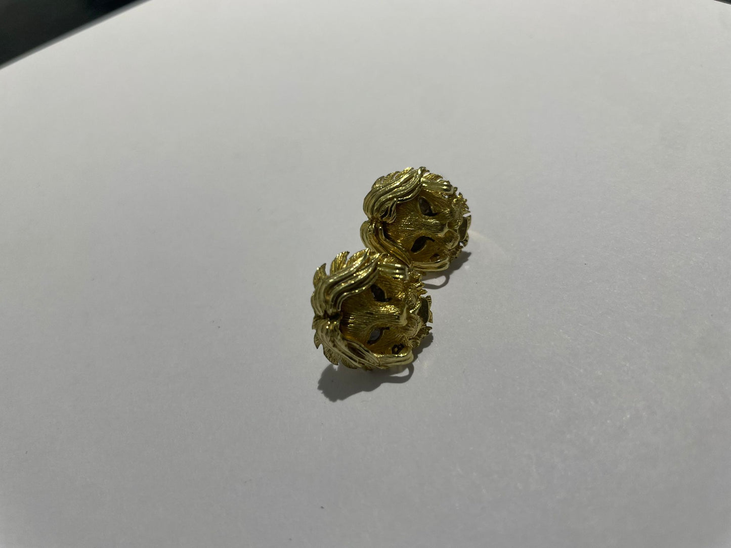 Boucles d'oreilles en or jaune 18K 8.20 Grs