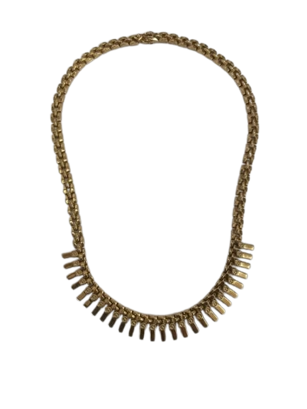 Collier ras de cou Or Jaune Gourmette 18K 44cm