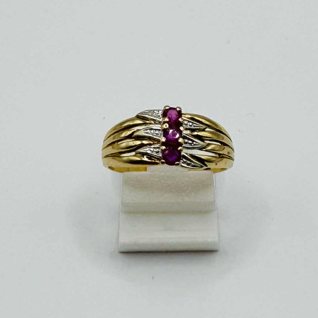 Bague en Or Jaune 18K Taille-57