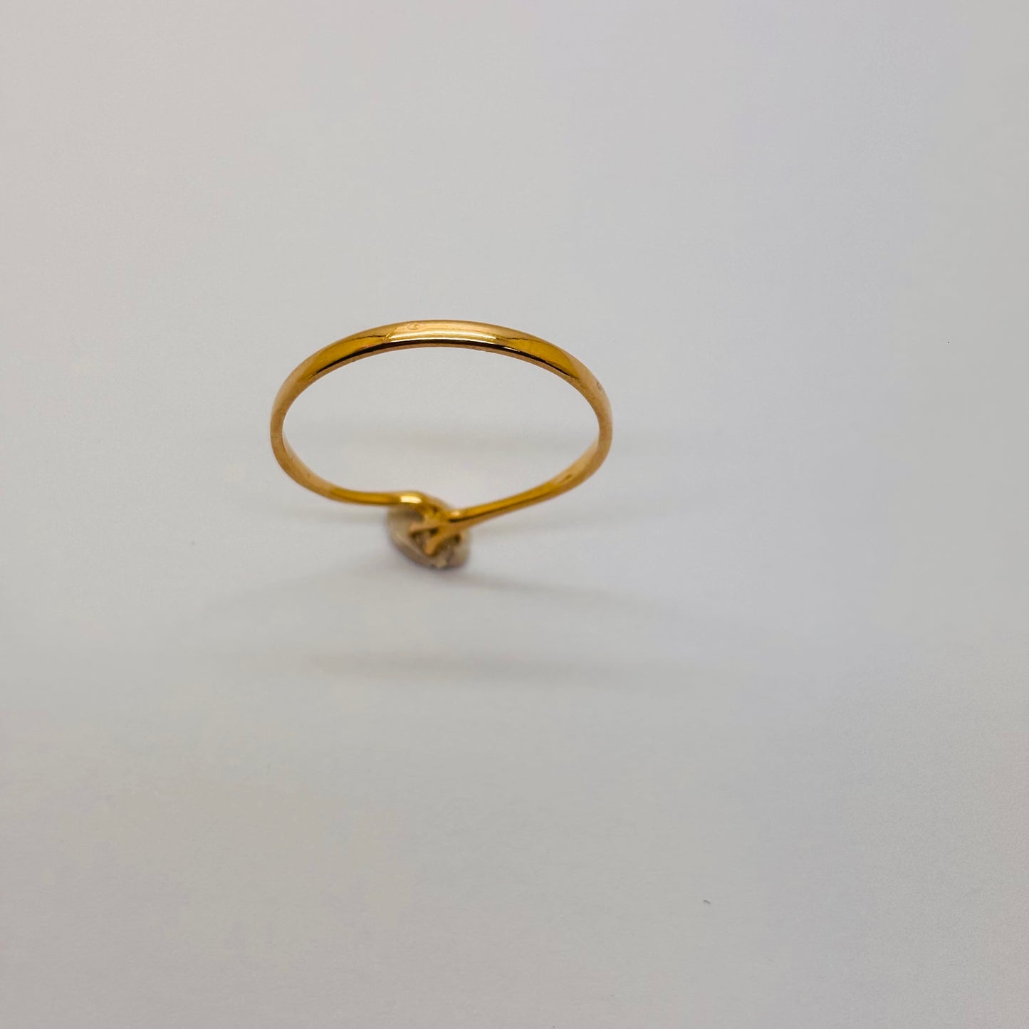 Solitaire en or Jaune 18 carats avec diamant - T65