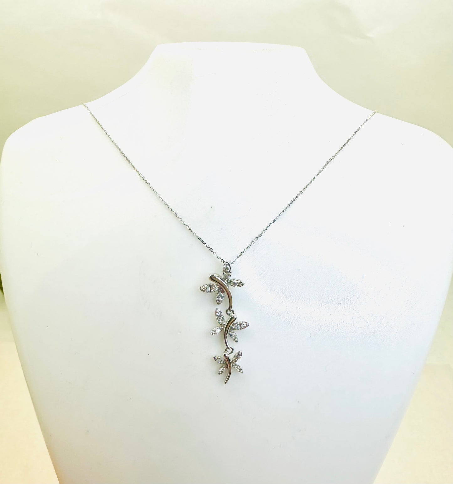 Collier Matinée Or Blanc 750 avec Diamants Certifié