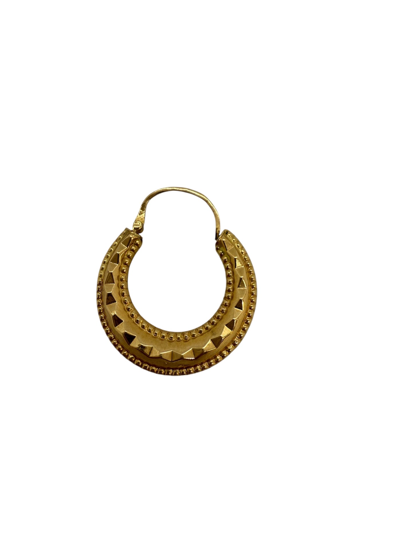 Boucles d'oreilles Créoles en Or Jaune 18K 2.04 Grs