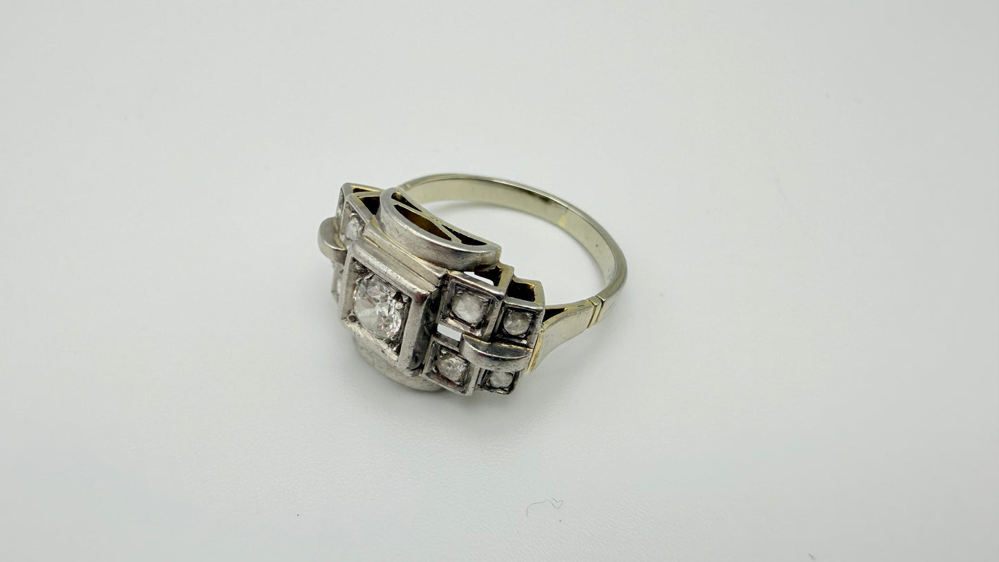 Bagues en Or Blanc 18K Taille-56