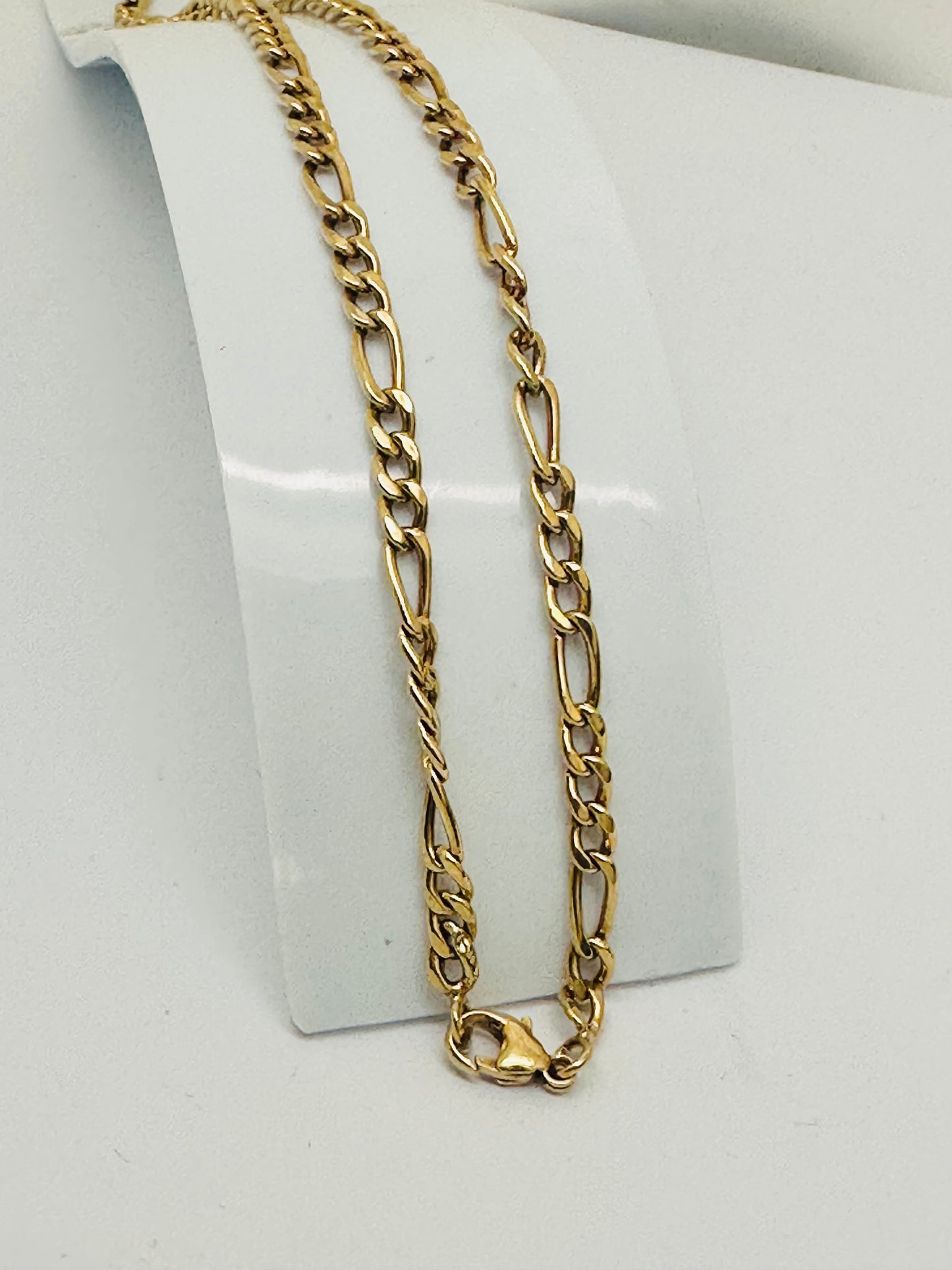 Sautoir en Or Jaune 18K – Maille Figaro, 65 cm, 11.60 Grs
