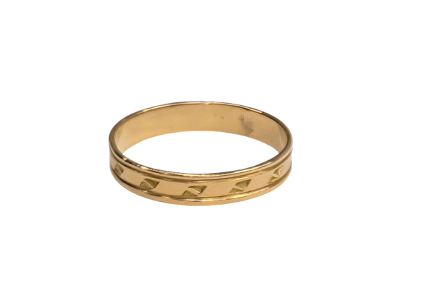 Bagues Alliance en Or Jaune 18K Taille-64