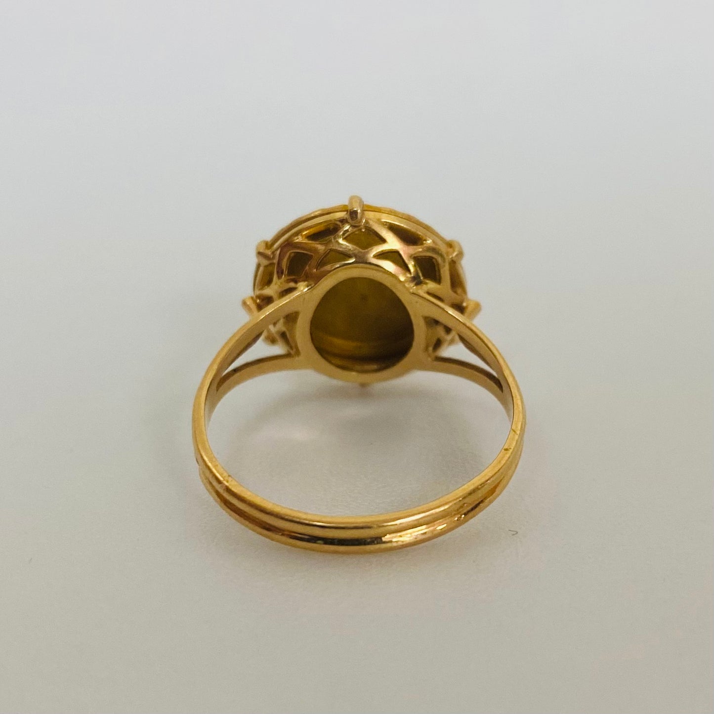 Bagues Signe Astrologique en Or Jaune 22K Taille-53