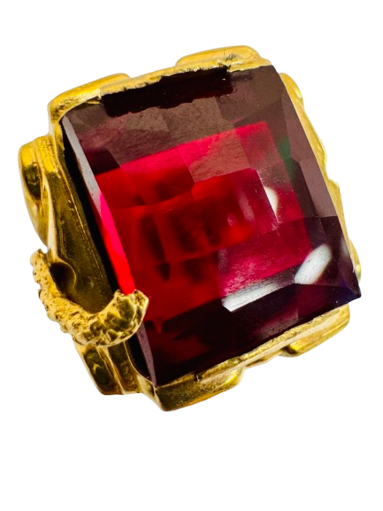 Bague Chevalière en Or Jaune 18K Taille-49