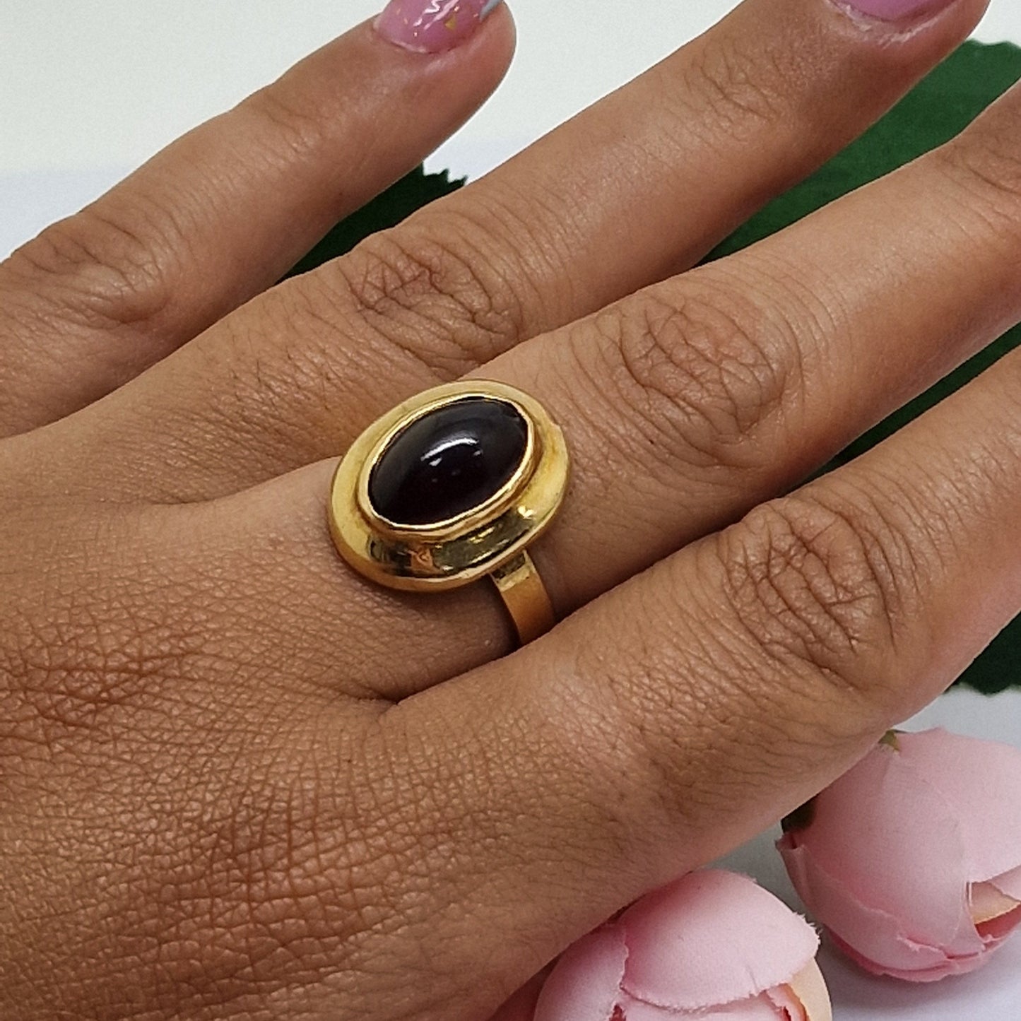 Bague Ancienne en Or Jaune 18 Carats Taille-53