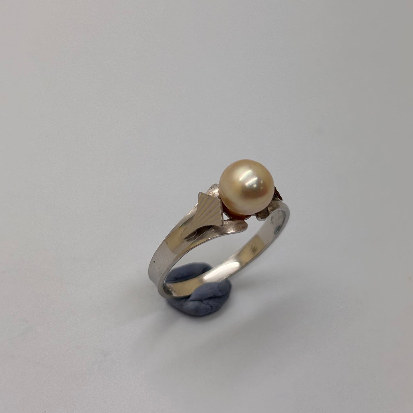 Solitaire en Or Blanc 18K Taille-54