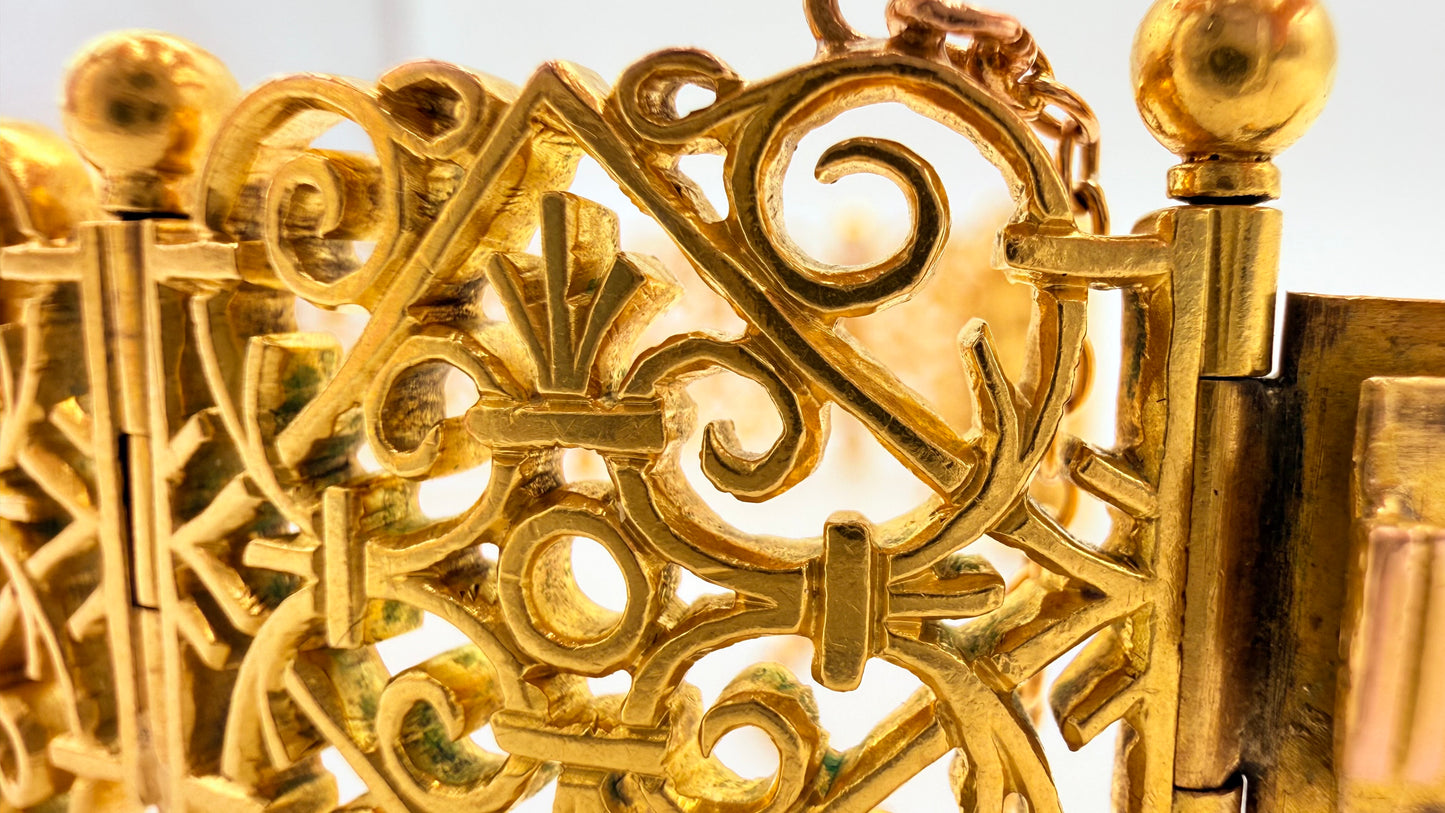 Bracelet Manchette en Or Jaune 18K 50.88 Grs