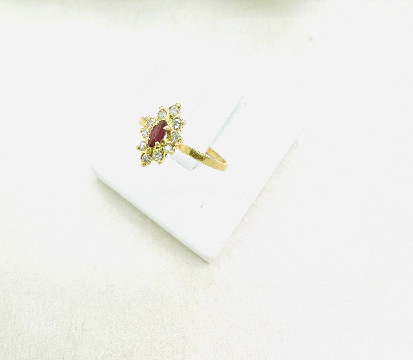 Bague Marquise Rubis Or Jaune